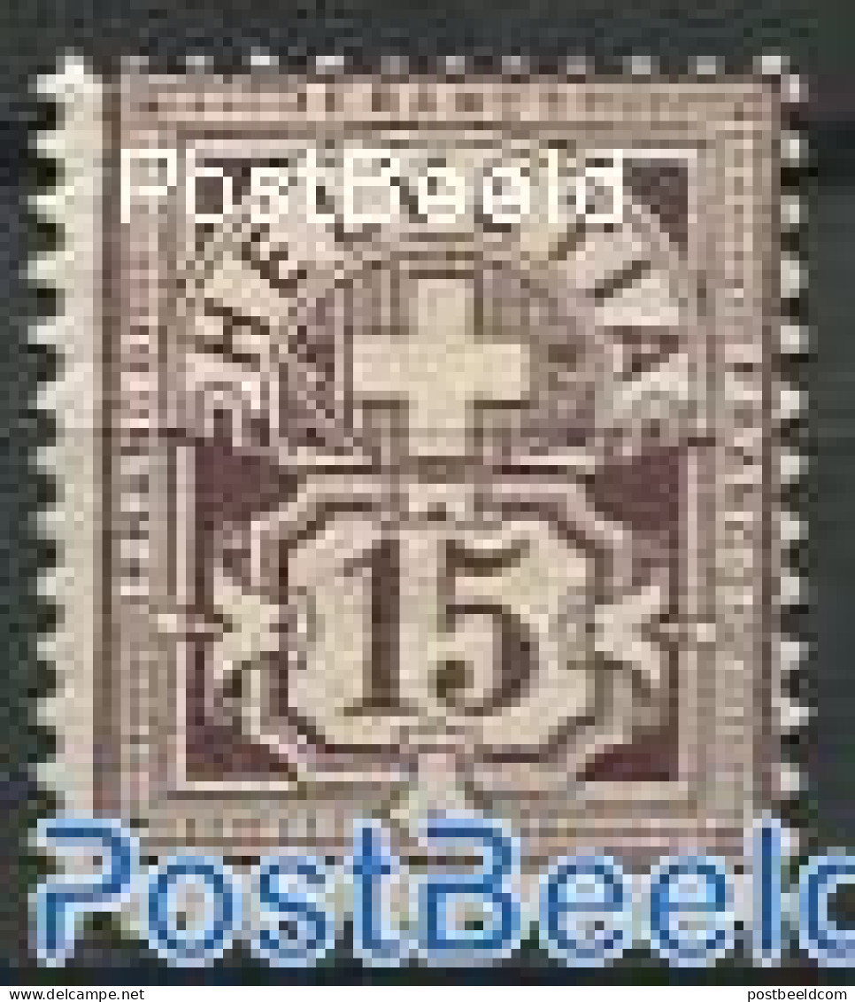 Switzerland 1882 15c Lilacbrown, Stamp Out Of Set, Unused (hinged) - Nuovi
