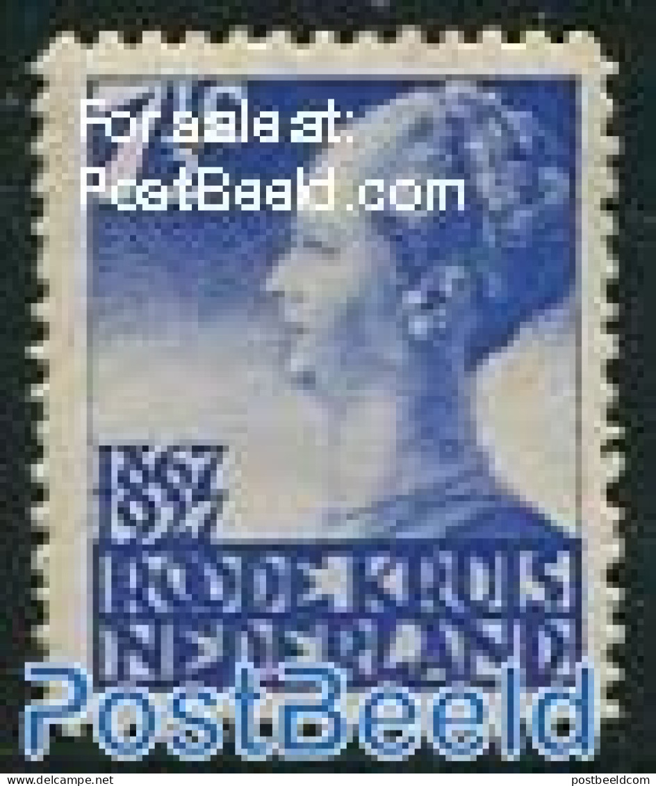 Netherlands 1927 7.5+3.5c, Queen Wilhelmina, Perf. 11.5 X 12, Unused (hinged), Health - Red Cross - Ungebraucht