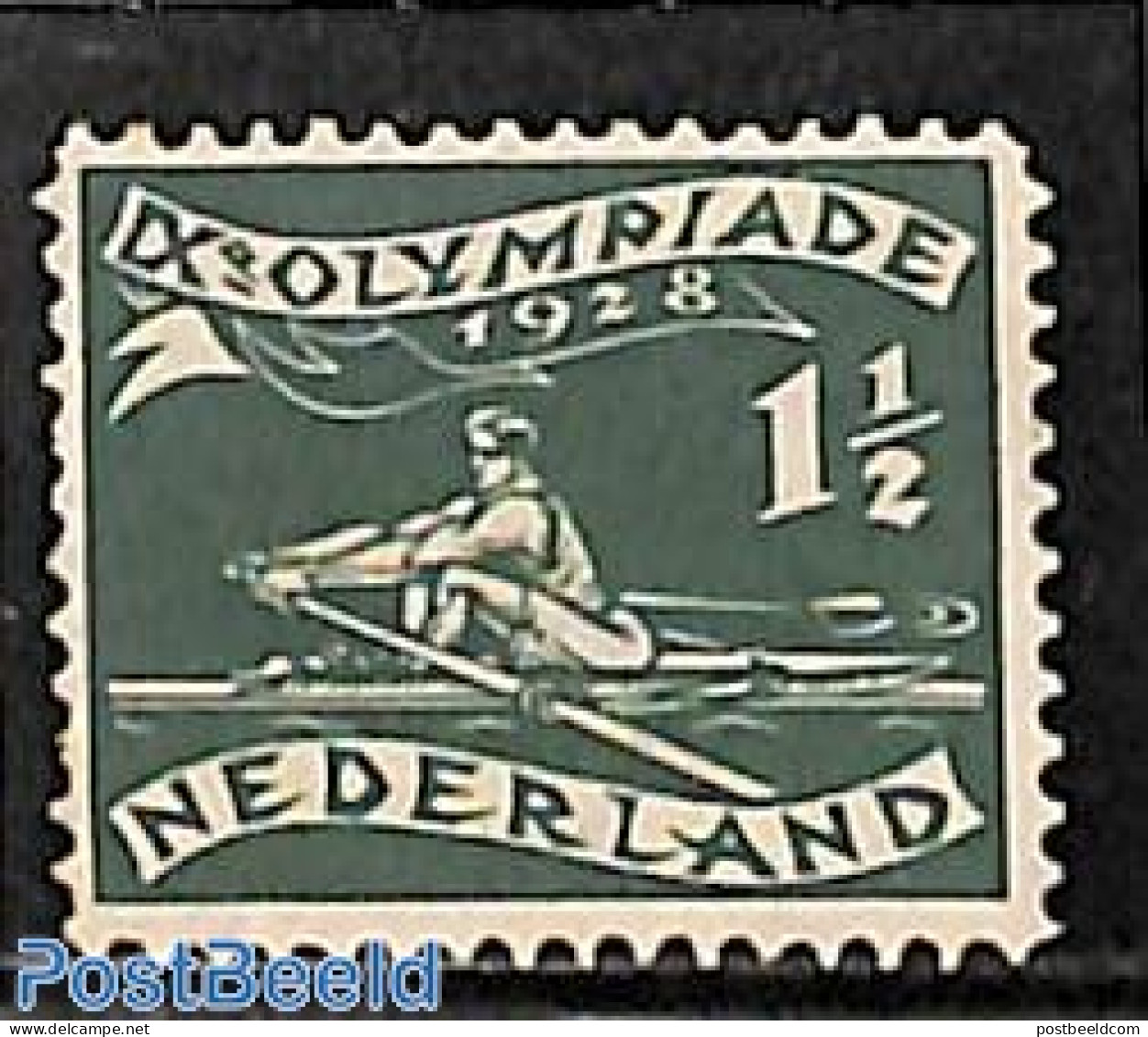 Netherlands 1928 1.5c, Rowing, Stamp Out Of Set, Mint NH, Sport - Kayaks & Rowing - Olympic Games - Sport (other And M.. - Unused Stamps