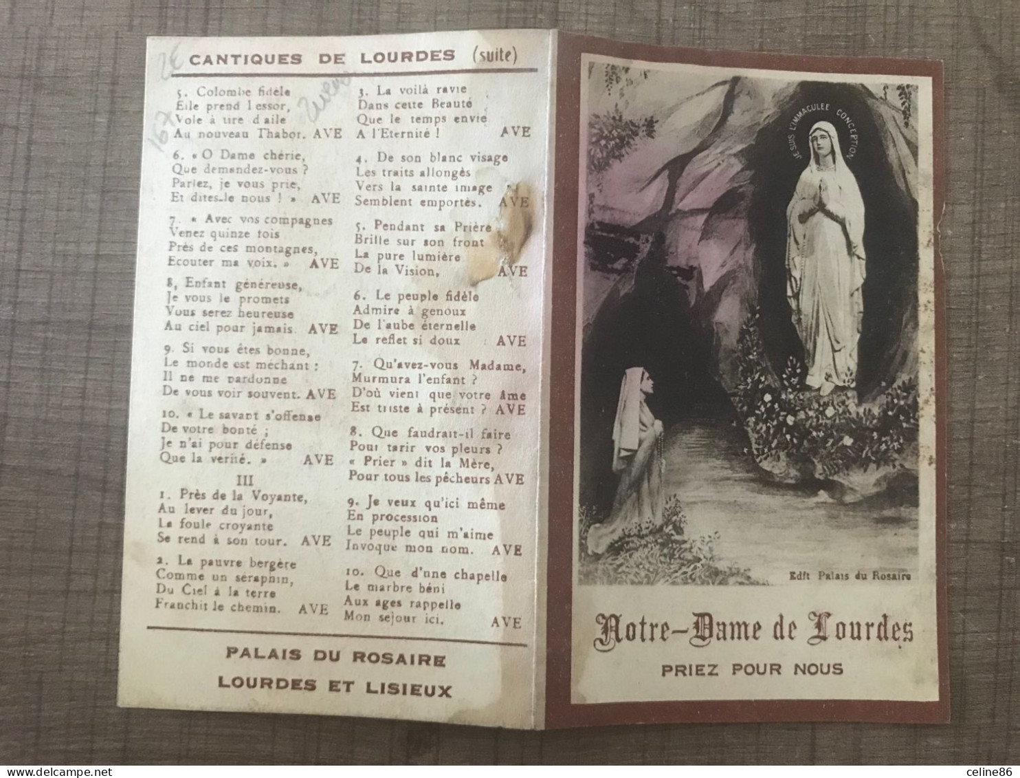 Notre Dame De Lourdes Priez Pour Nous - Otros & Sin Clasificación