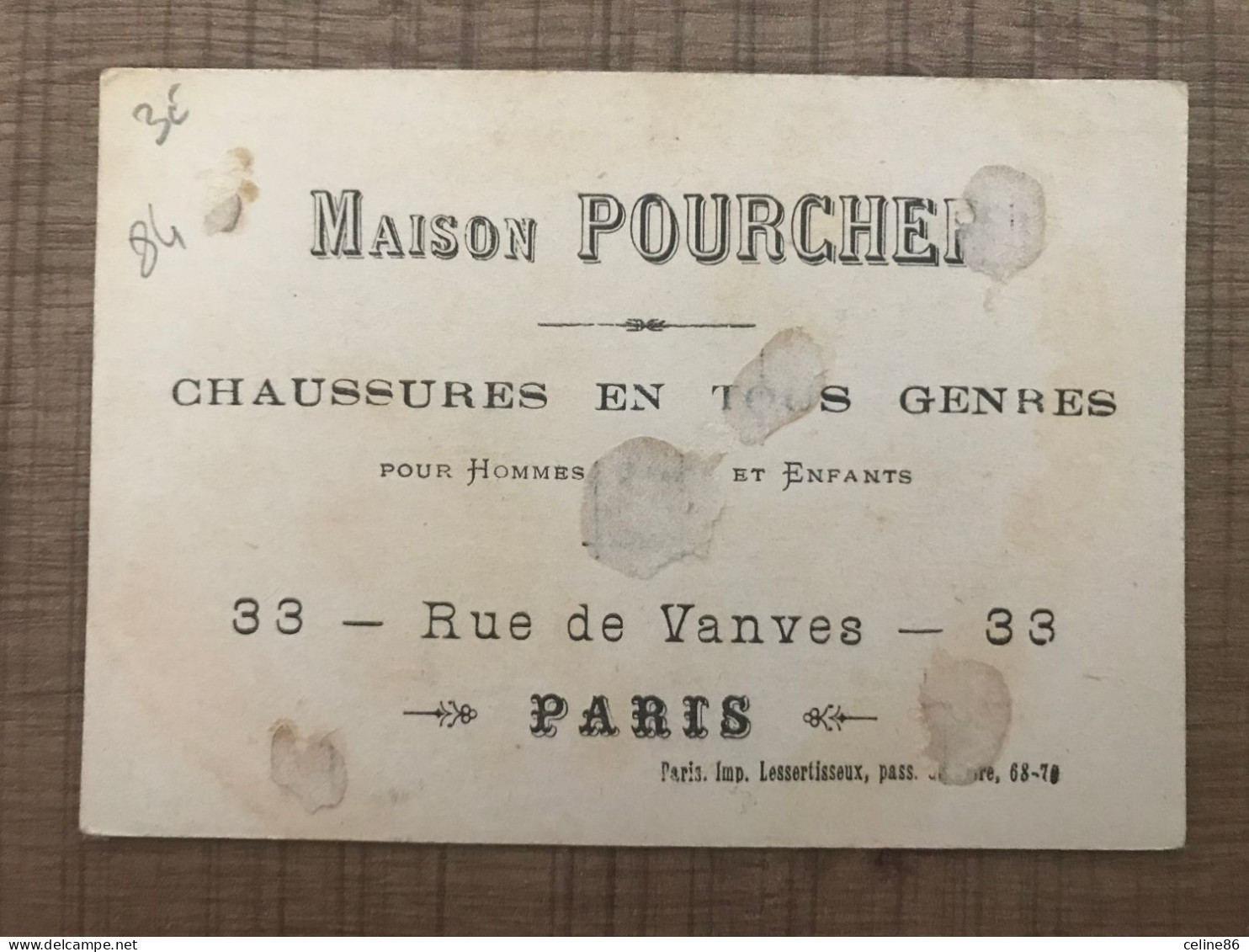 Maison POURCHER Chaussures En Tous Genres Paris - Sonstige & Ohne Zuordnung