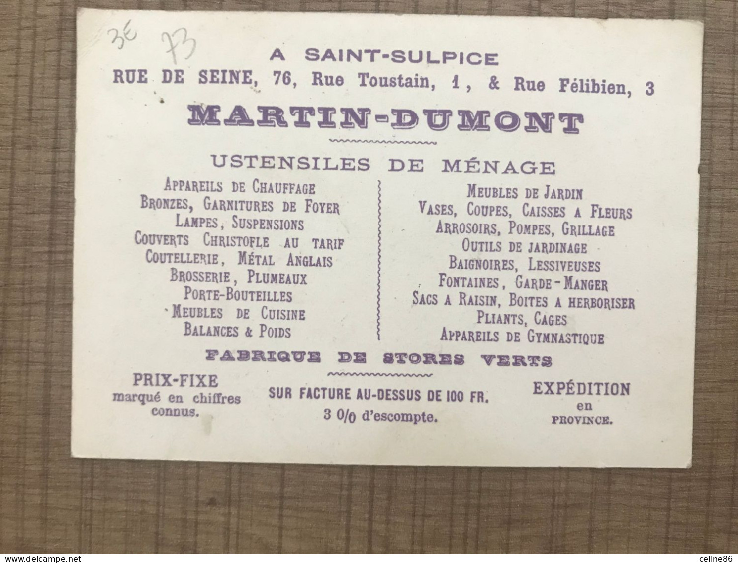 Carte De France Bijou Du Guide Rose MARTIN DUMONT - Sonstige & Ohne Zuordnung