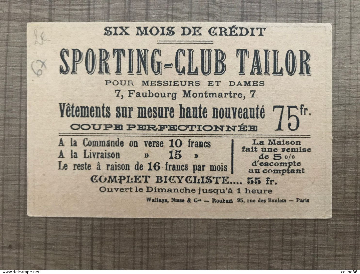 Un Front Légèrement Déprimé Vers Le Crane Sporting Club Tailor - Other & Unclassified
