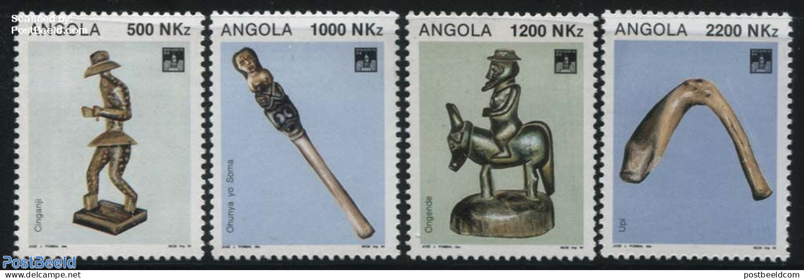 Angola 1994 Hong Kong 94 4v, Mint NH, Philately - Art - Art & Antique Objects - Sculpture - Skulpturen