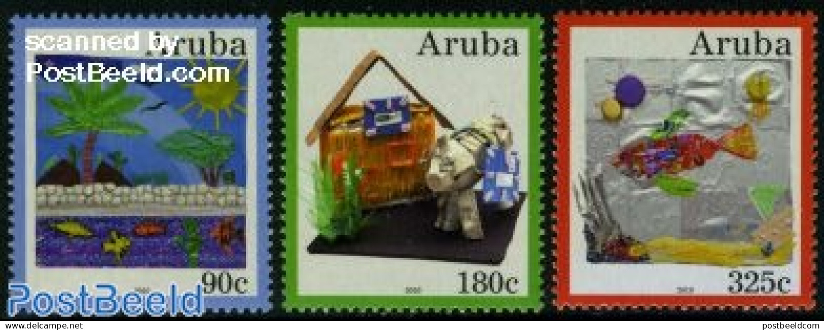 Aruba 2010 Recycling 3v, Mint NH, Nature - Environment - Milieubescherming & Klimaat