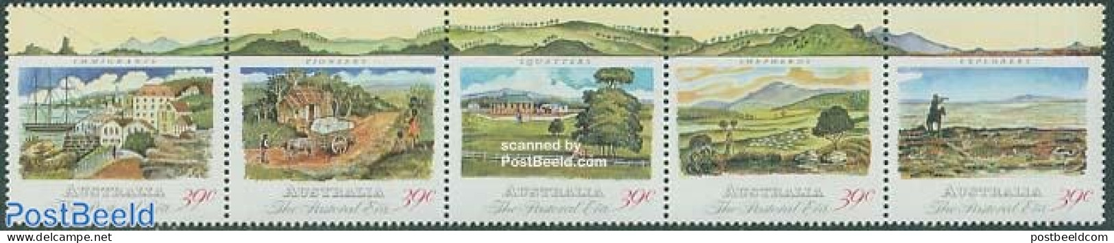 Australia 1989 The Pastoral Era 5v [::::], Mint NH, Transport - Ships And Boats - Unused Stamps