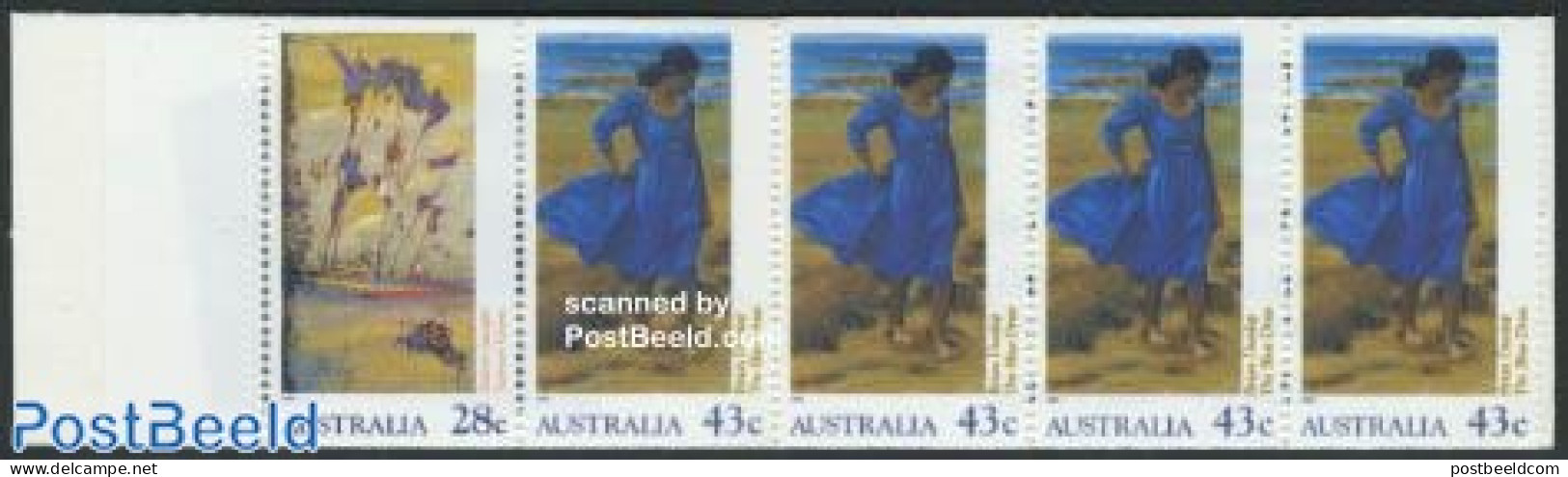 Australia 1990 Impressionism Booklet, Mint NH, Stamp Booklets - Art - Modern Art (1850-present) - Unused Stamps