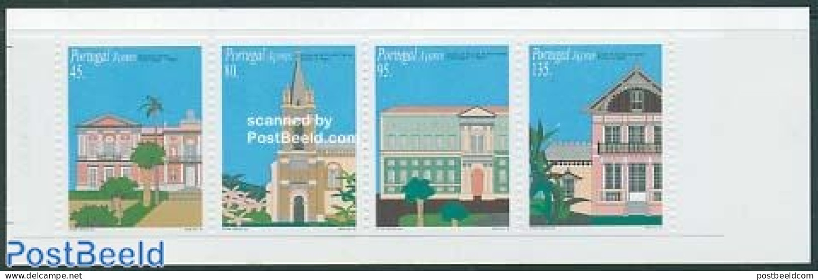 Azores 1995 Architecture Booklet, Mint NH, Stamp Booklets - Art - Architecture - Non Classés