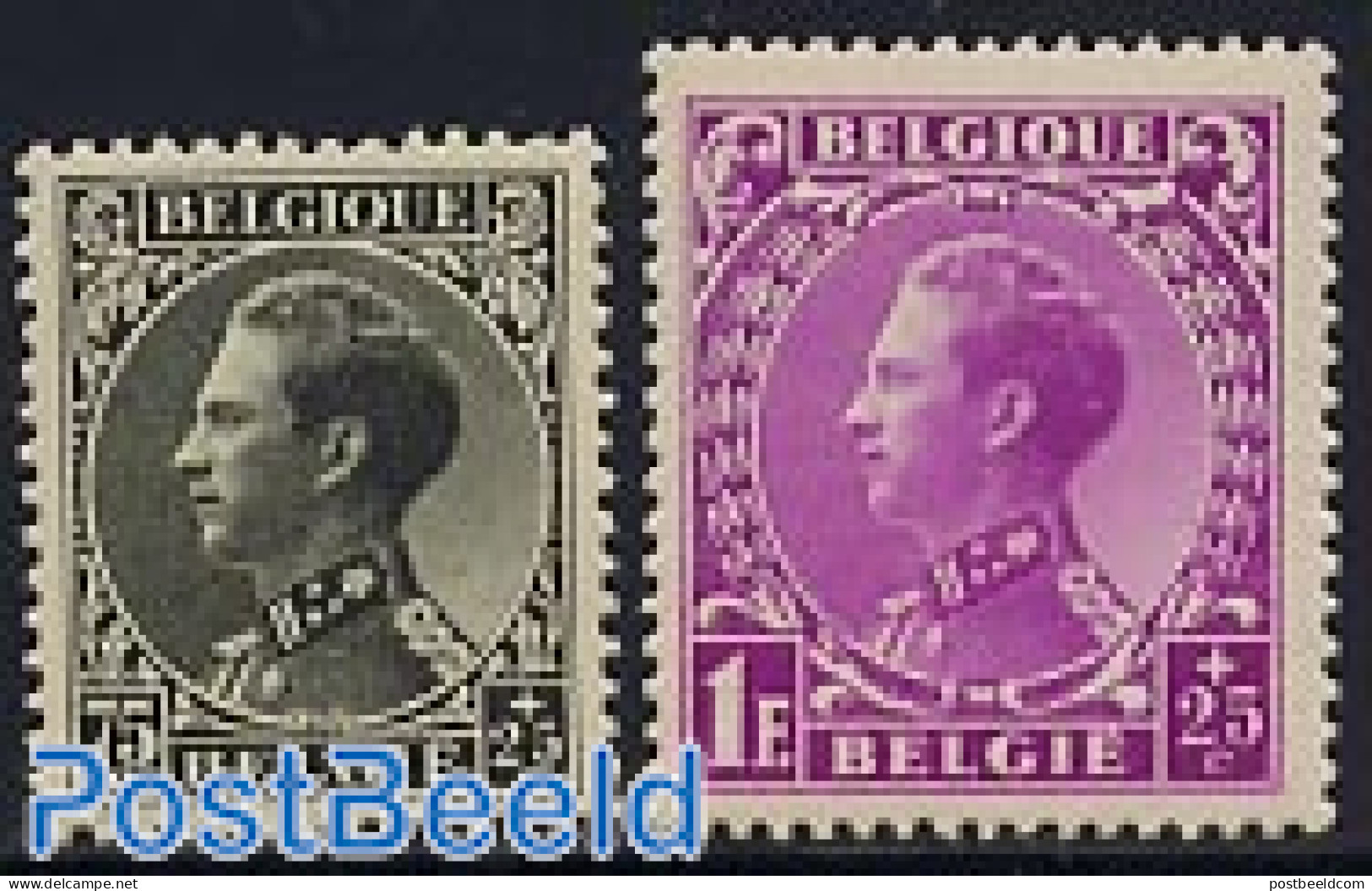 Belgium 1934 War Disabled 2v, Unused (hinged), Health - History - Disabled Persons - World War I - Ungebraucht
