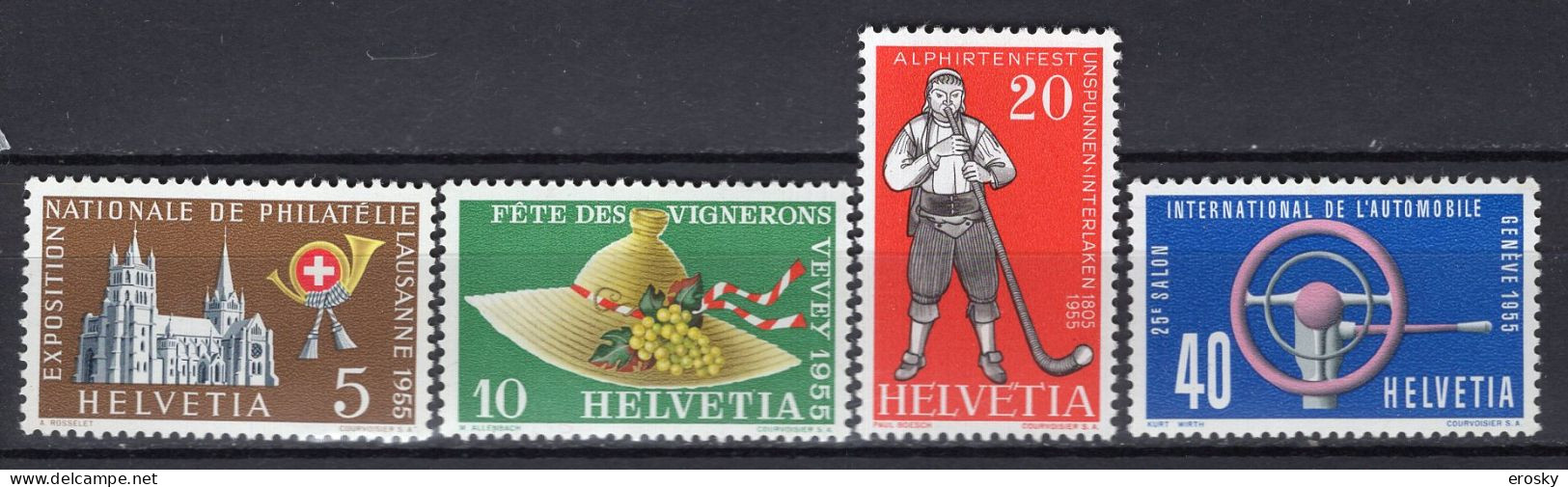 T3427 - SUISSE SWITZERLAND Yv N°558/61 ** - Unused Stamps