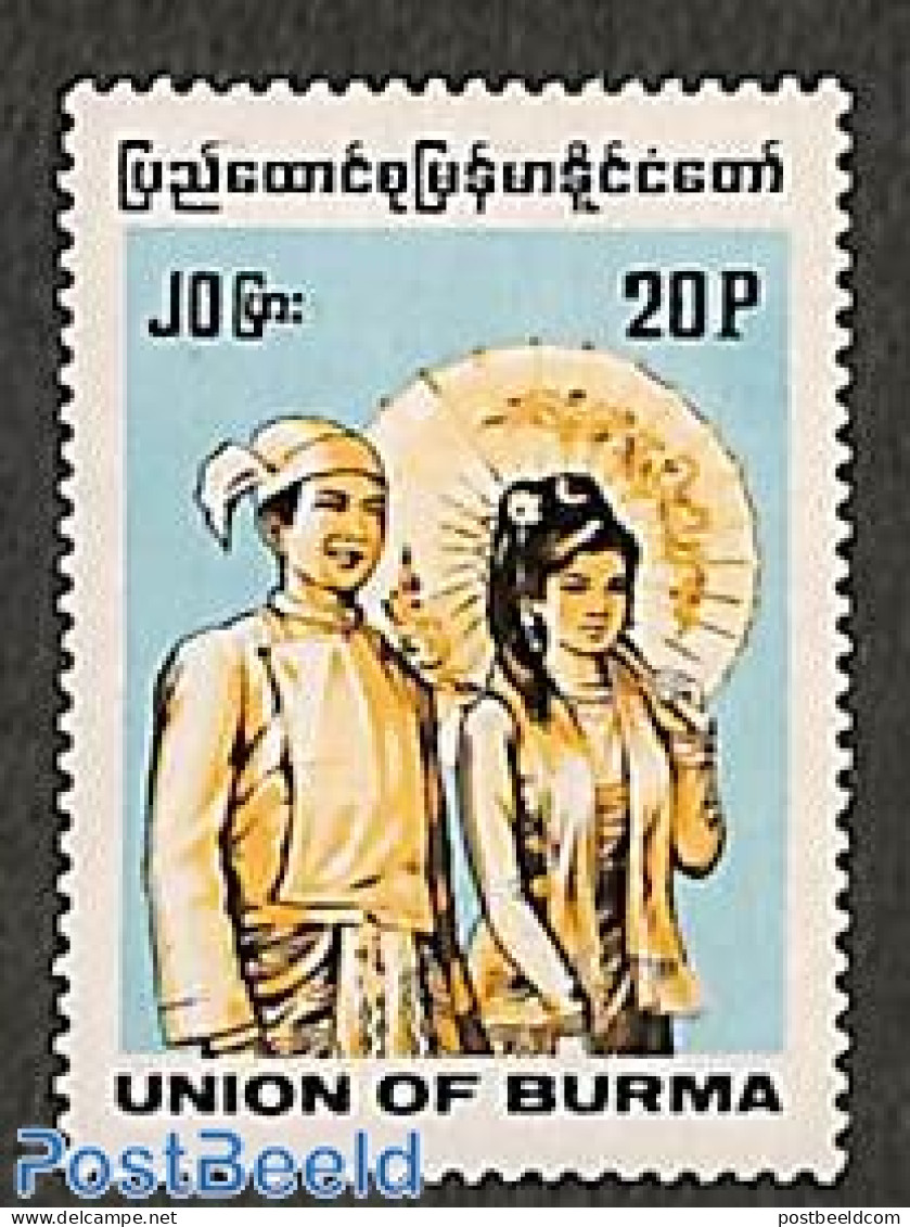 Myanmar/Burma 1995 Definitive 1v (Union Of Burma), Mint NH, Various - Costumes - Costumes