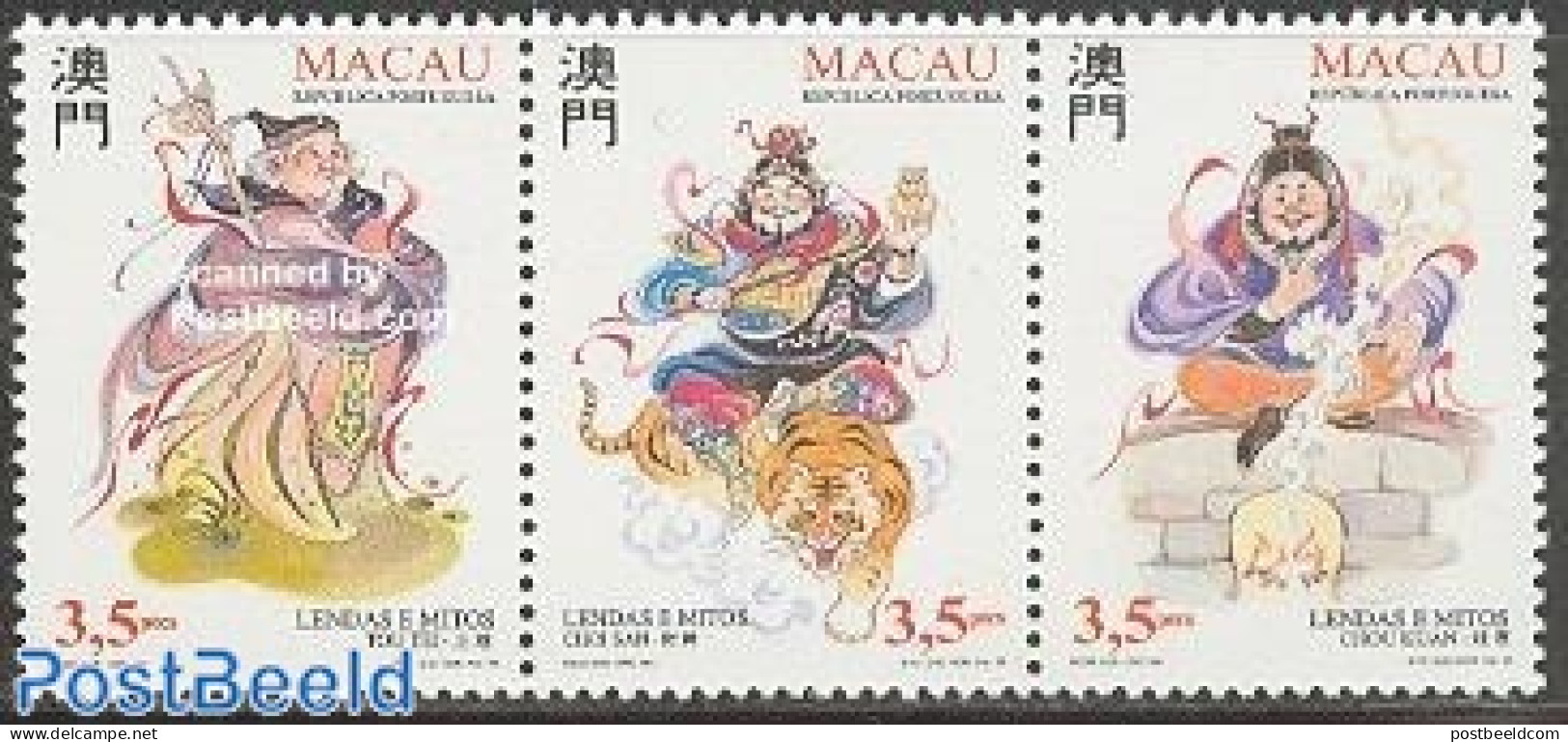 Macao 1996 Legends 3v [::], Mint NH, Nature - Cat Family - Fairytales - Nuovi
