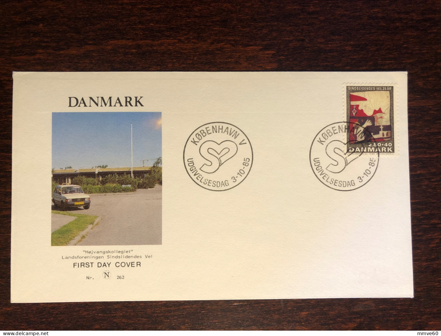 DENMARK FDC COVER 1985 YEAR MENTAL HOSPITAL PSYCHIATRY HEALTH MEDICINE STAMPS - FDC