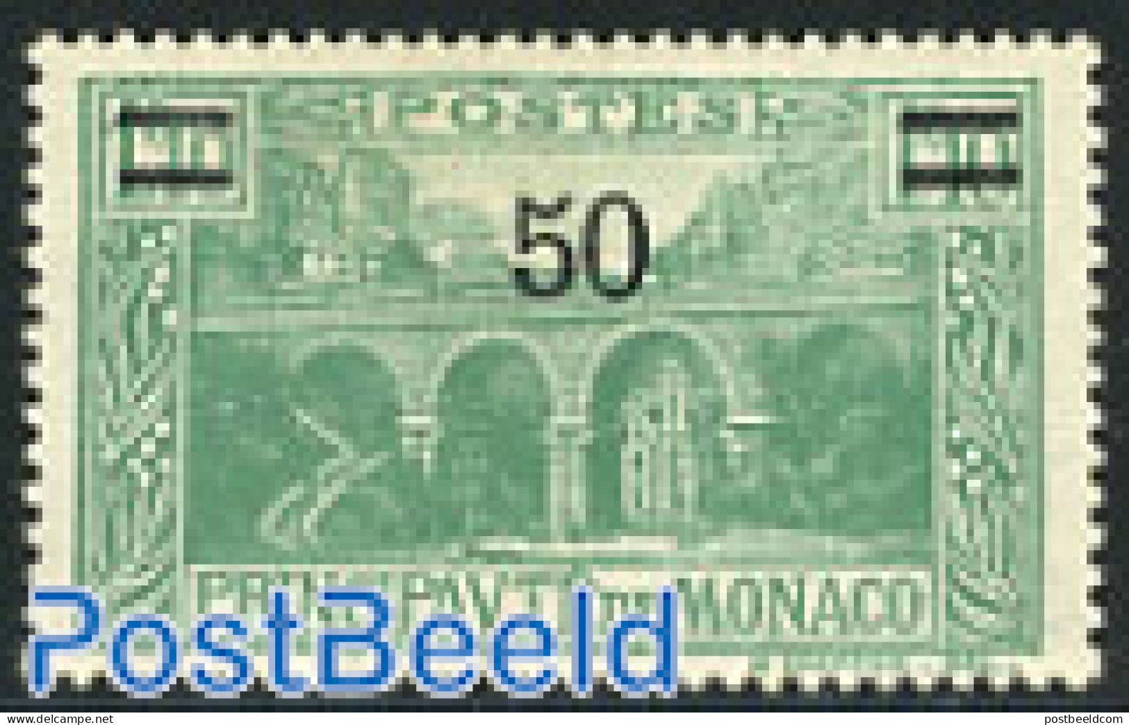 Monaco 1931 Overprint 1v, Mint NH, Art - Bridges And Tunnels - Unused Stamps