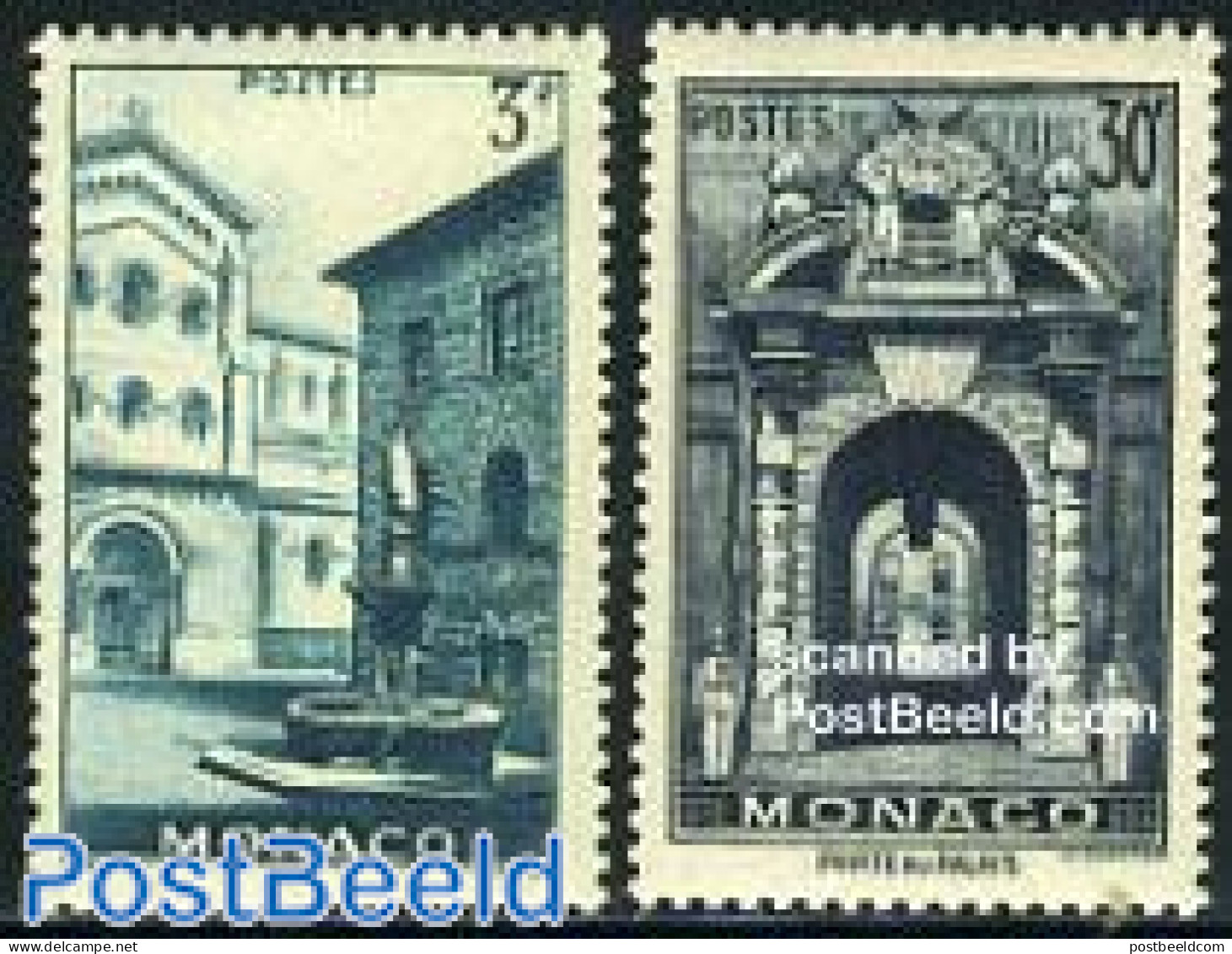 Monaco 1951 Definitives 2v, Mint NH - Unused Stamps