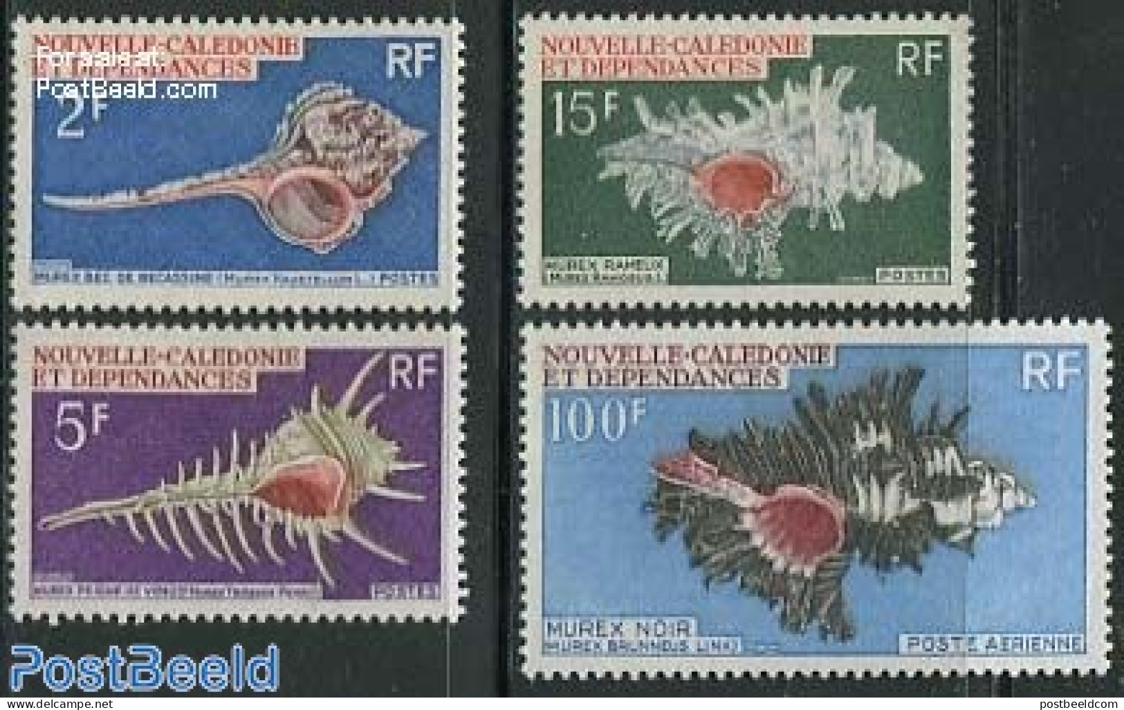 New Caledonia 1969 Shells 4v, Mint NH, Nature - Shells & Crustaceans - Nuevos