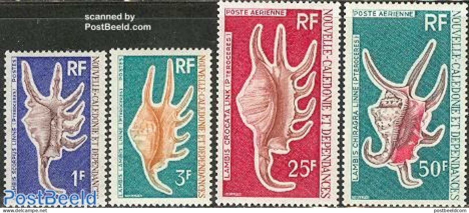 New Caledonia 1972 Shells 4v, Mint NH, Nature - Shells & Crustaceans - Nuevos