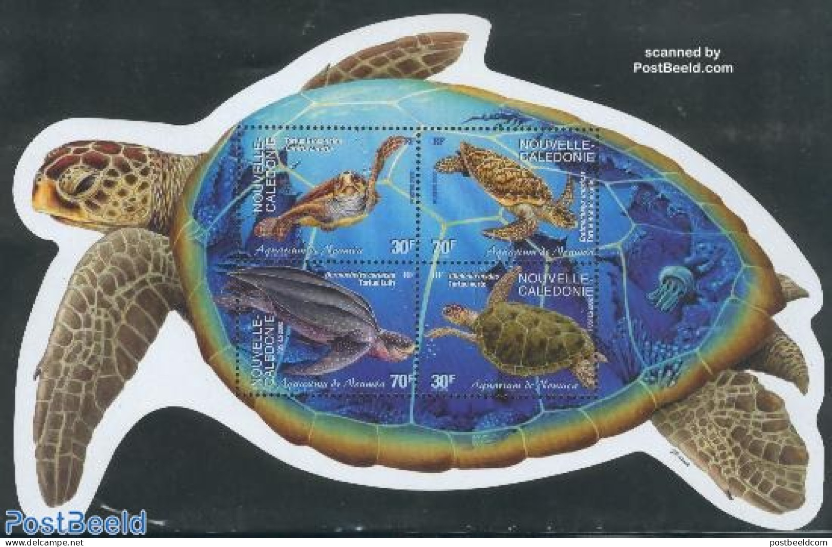 New Caledonia 2002 Noumea Aquarium S/s, Mint NH, Nature - Reptiles - Turtles - Ungebraucht