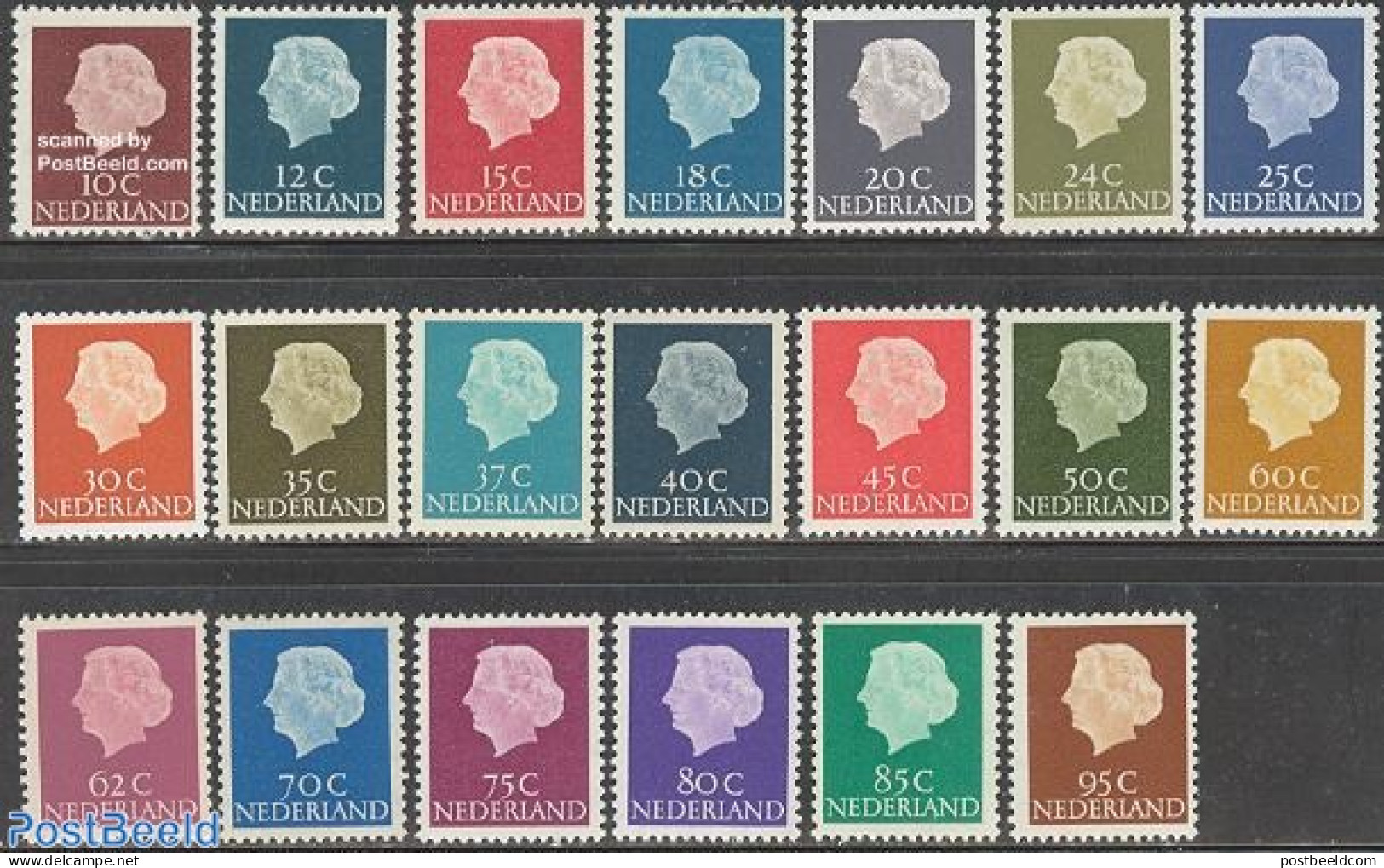 Netherlands 1954 Definitives 20v, Unused (hinged) - Unused Stamps