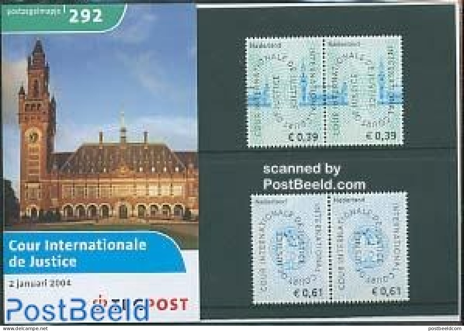 Netherlands 2004 Cour De Justice Pres. Pack, Mint NH, Various - Justice - Art - Architecture - Ungebraucht