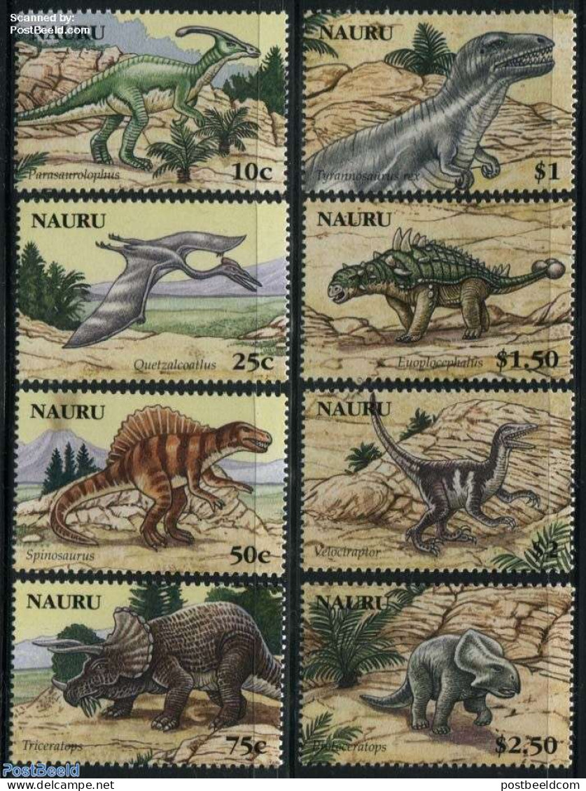 Nauru 2006 Prehistoric Animalas 8v, Mint NH, Nature - Prehistoric Animals - Prehistorisch