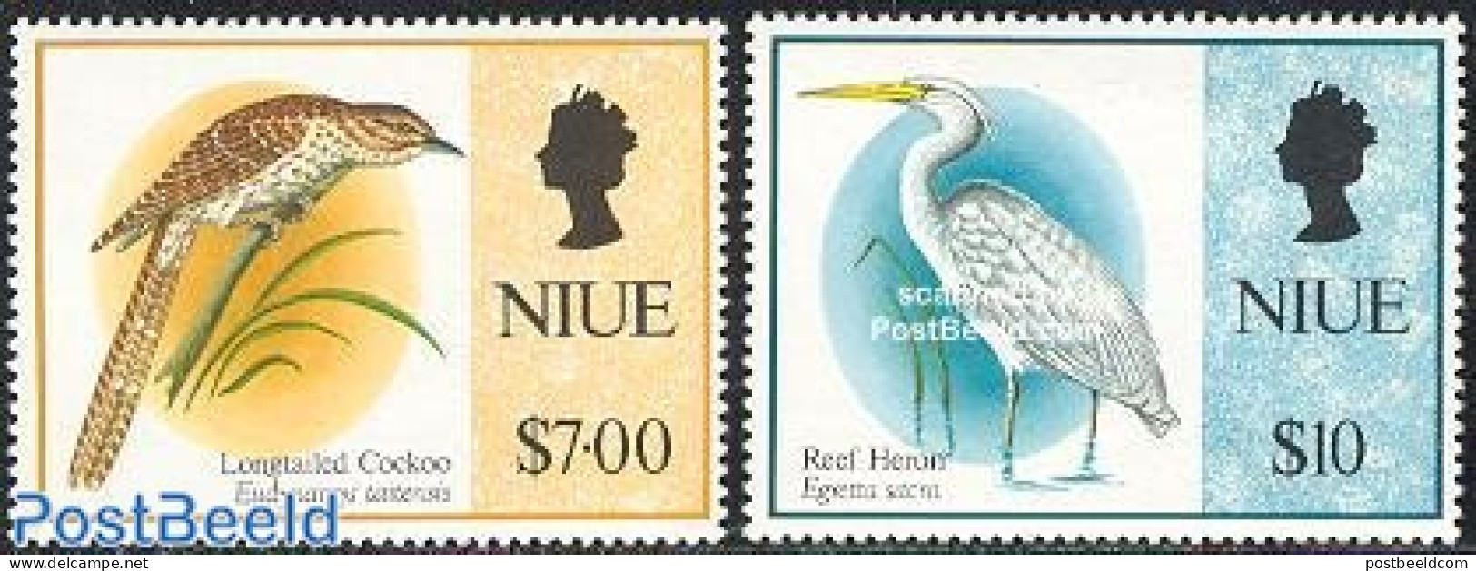 Niue 1993 Definitives, Birds 2v, Mint NH, Nature - Birds - Niue