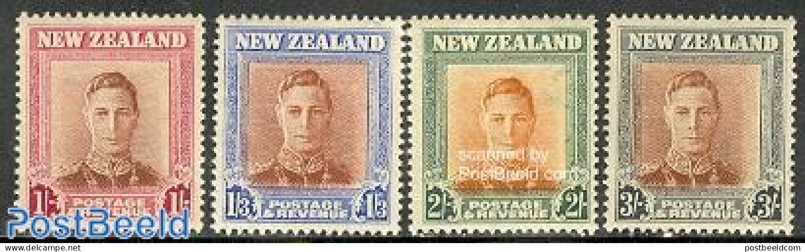 New Zealand 1947 Definitives 4v, Mint NH - Ungebraucht