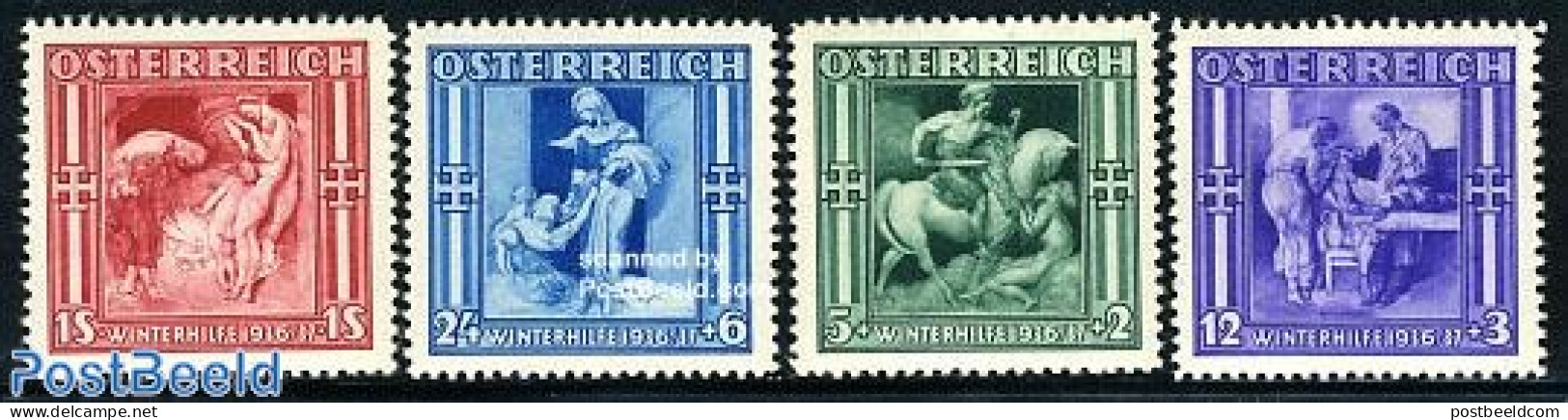 Austria 1936 Winter Aid 4v, Mint NH, Health - Health - Nuovi