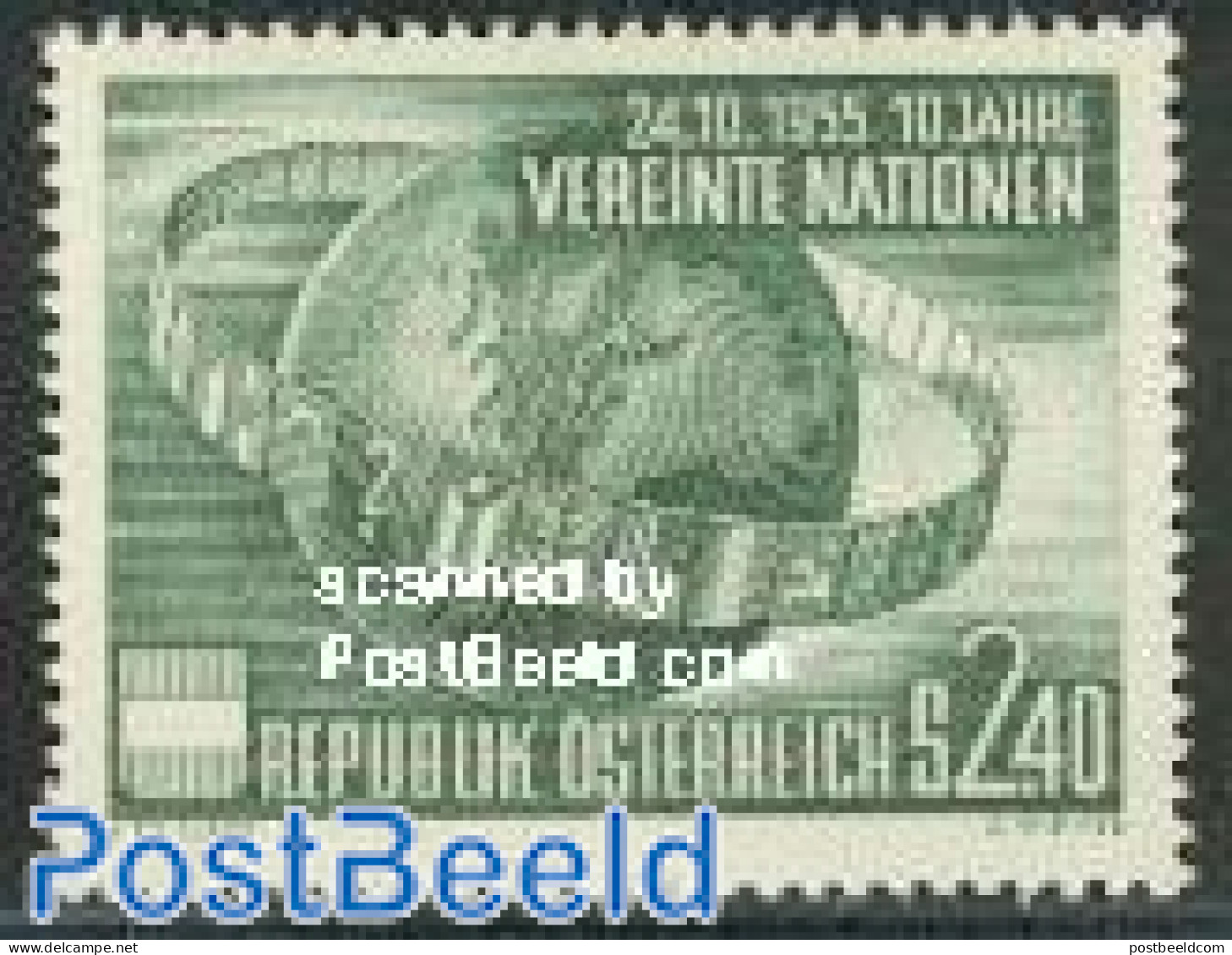 Austria 1955 United Nations 1v, Unused (hinged), History - United Nations - Ungebraucht