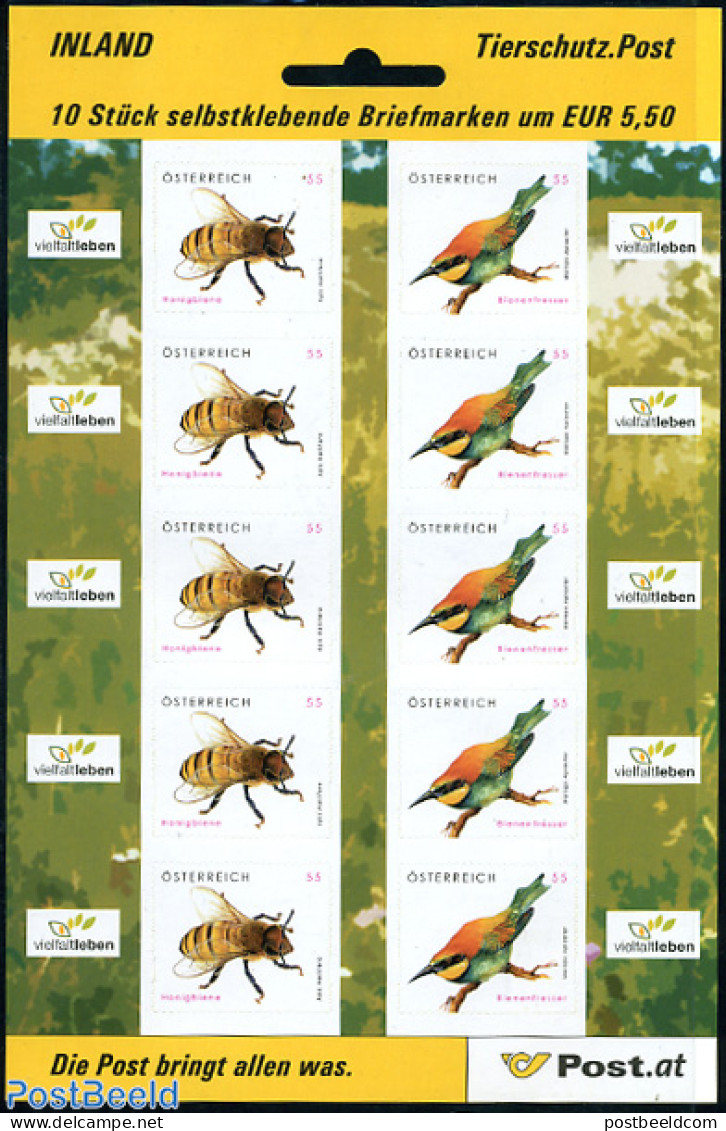 Austria 2009 Animals M/s (with 5 Sets), Mint NH, Nature - Animals (others & Mixed) - Bees - Ungebraucht