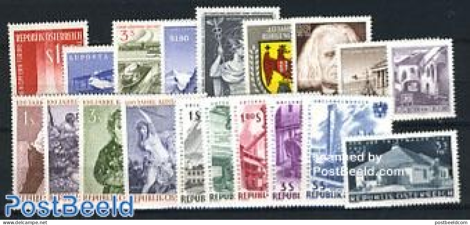 Austria 1961 Yearset 1961 (19v), Mint NH, Various - Yearsets (by Country) - Neufs