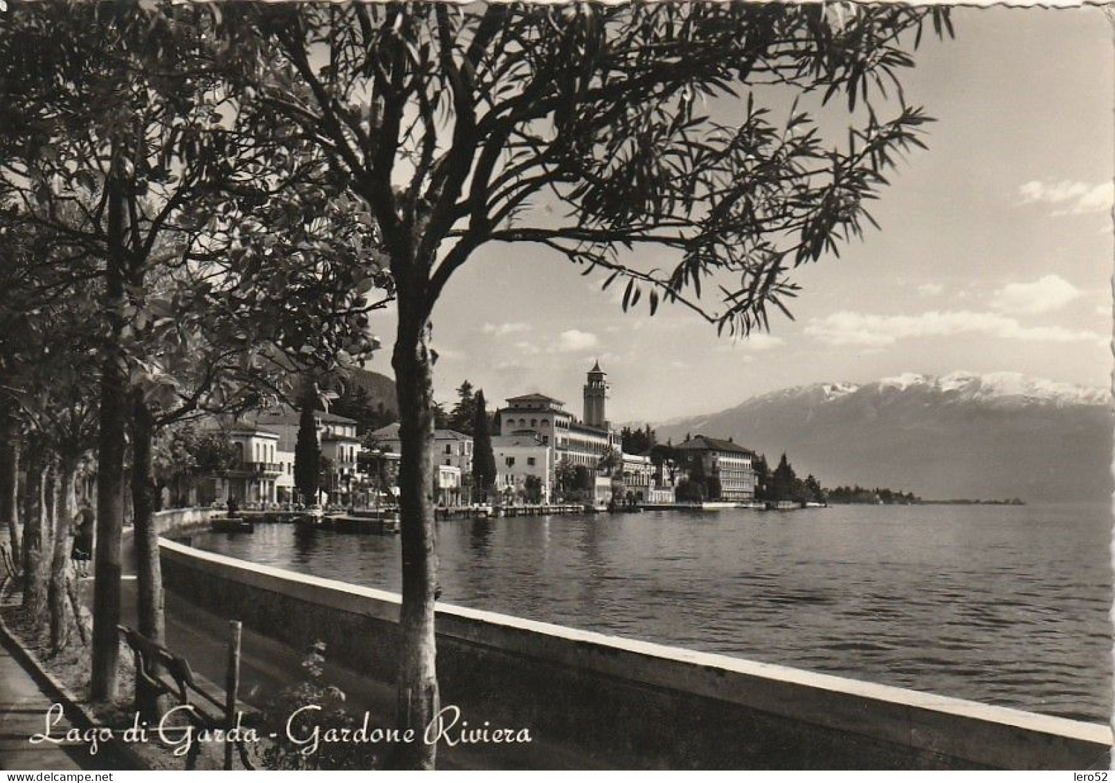 LAGO DI GARDA GARDONE RIVIERA LUNGOLAGO ANNO 1958 VIAGGIATA - Brescia