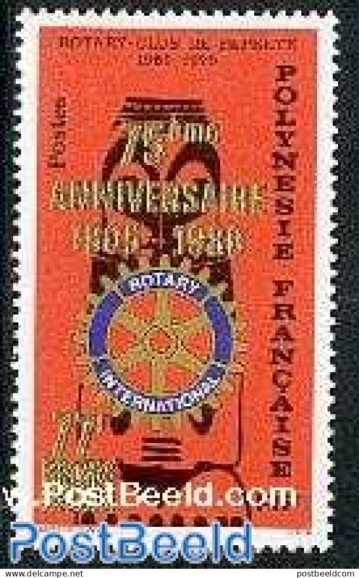 French Polynesia 1980 Rotary Club Overprint 1v, Mint NH, Various - Rotary - Ungebraucht