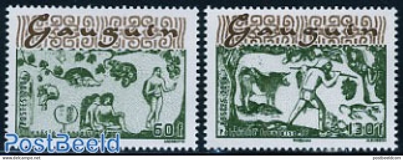 French Polynesia 2006 Gaugin 2v, Mint NH, Nature - Dogs - Art - Paintings - Paul Gauguin - Unused Stamps