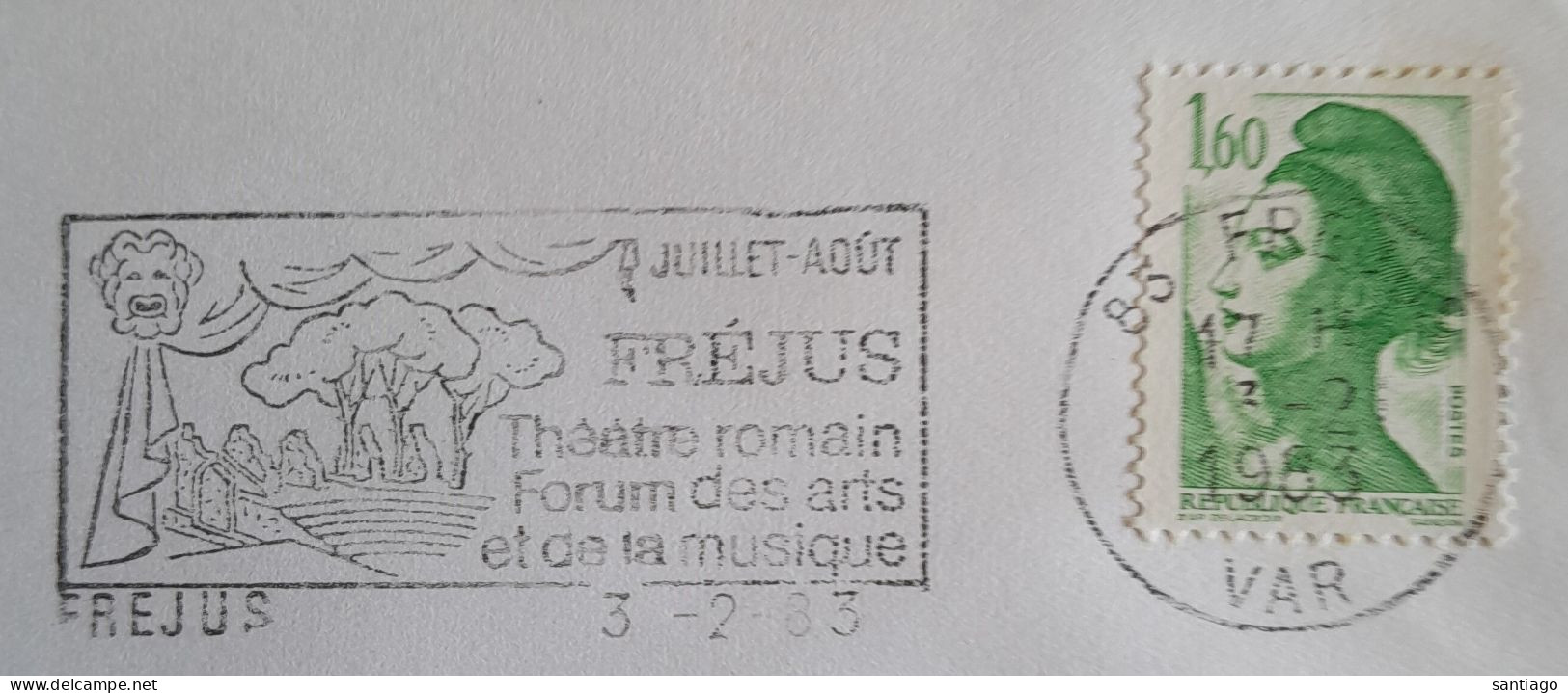France / Frankrijk : Flamme De Frejus => Theatre Romain / Forum Des Arts - Ongebruikt