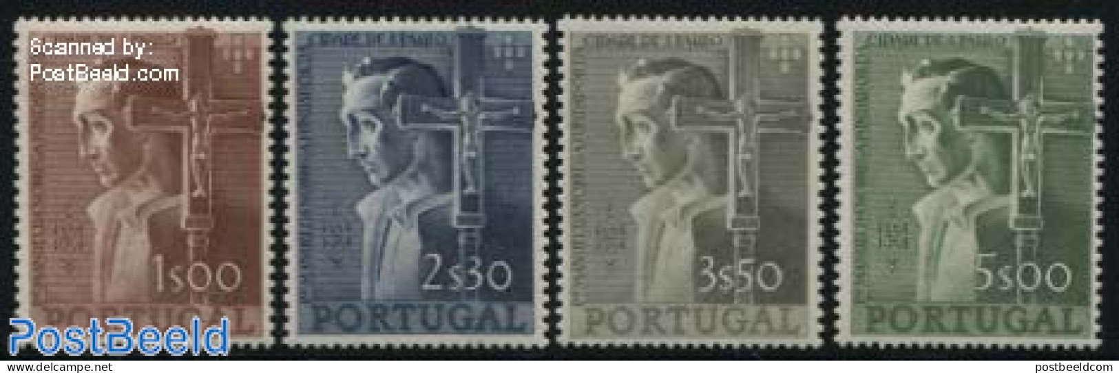 Portugal 1954 400 Years Sao Paulo 4v, Mint NH, Religion - Religion - Unused Stamps