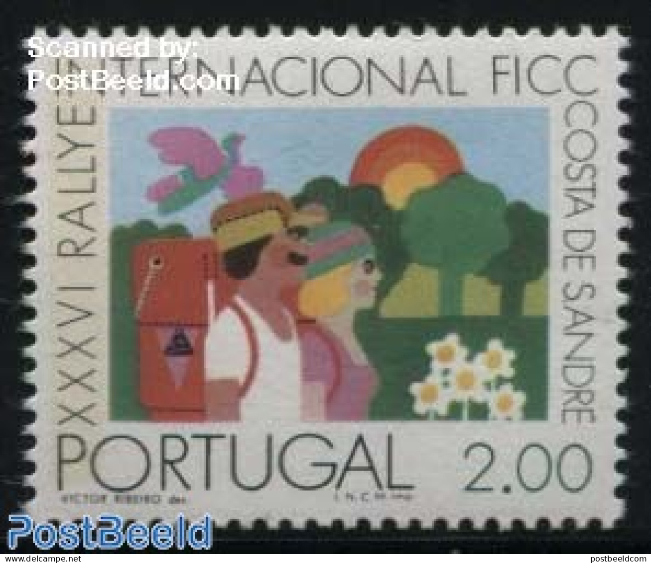 Portugal 1975 FICC, Camping Friends 1v Phosphor, Mint NH, Various - Tourism - Neufs