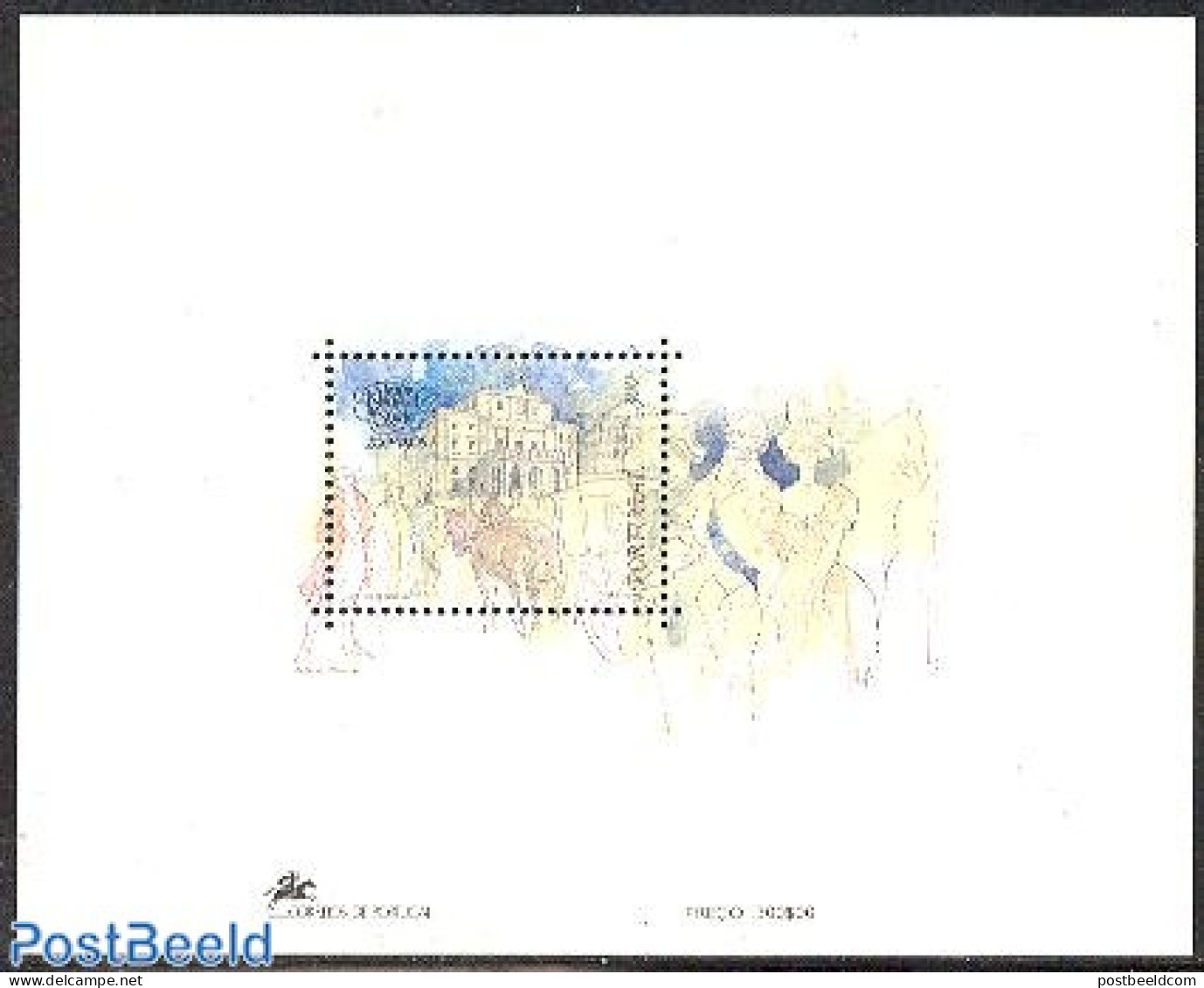 Portugal 1993 National Theatre S/s, Mint NH, Nature - Performance Art - Horses - Theatre - Unused Stamps