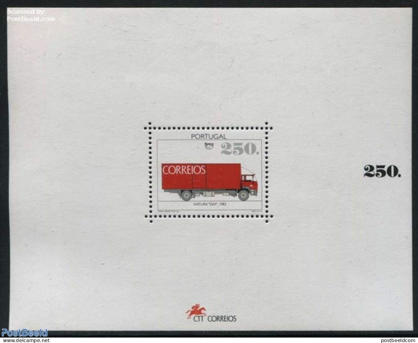 Portugal 1994 Postal Traffic S/s, Mint NH, Transport - Post - U.P.A.E. - Automobiles - Unused Stamps