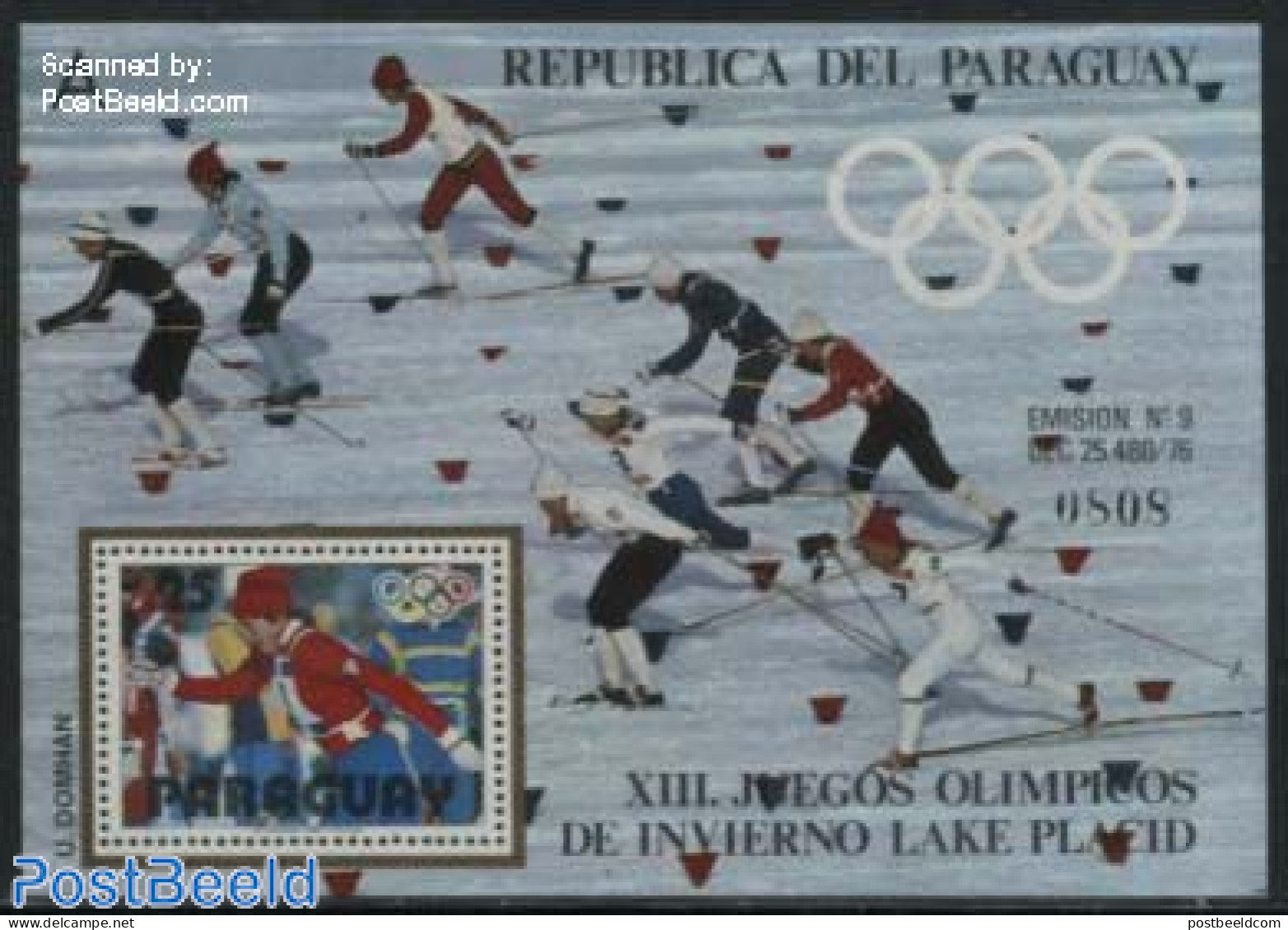 Paraguay 1979 Olympic Winter Games S/s, Mint NH, Sport - Olympic Winter Games - Skiing - Skiing