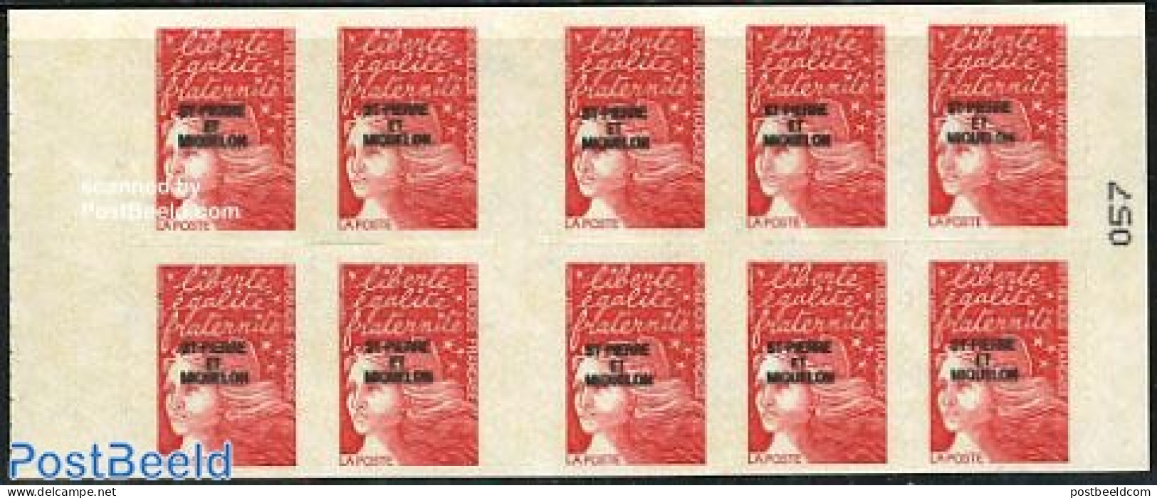 Saint Pierre And Miquelon 1998 Definitives Booklet, Mint NH, Stamp Booklets - Non Classificati