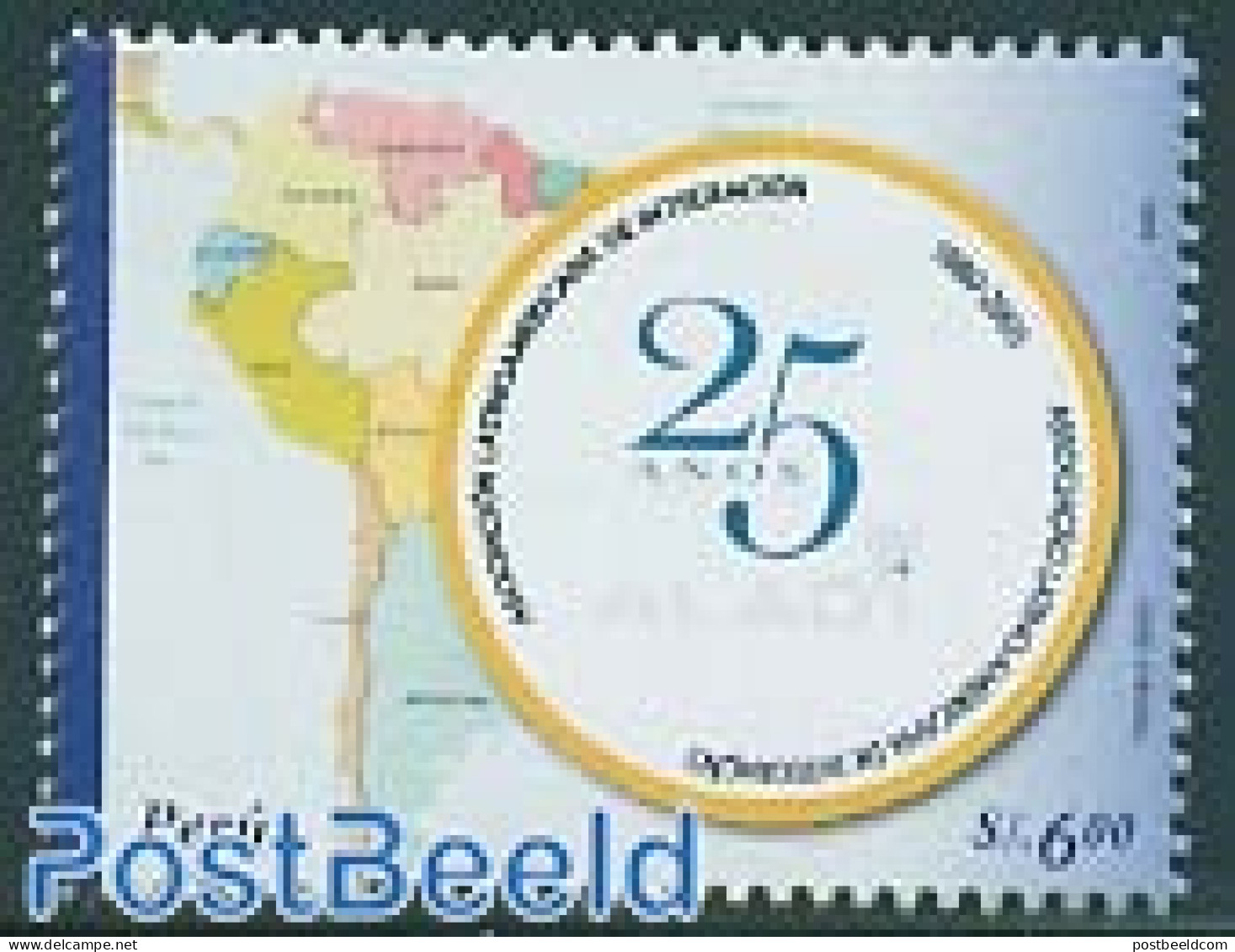 Peru 2005 25 Years ALADI 1v, Mint NH, Various - Maps - Geografía