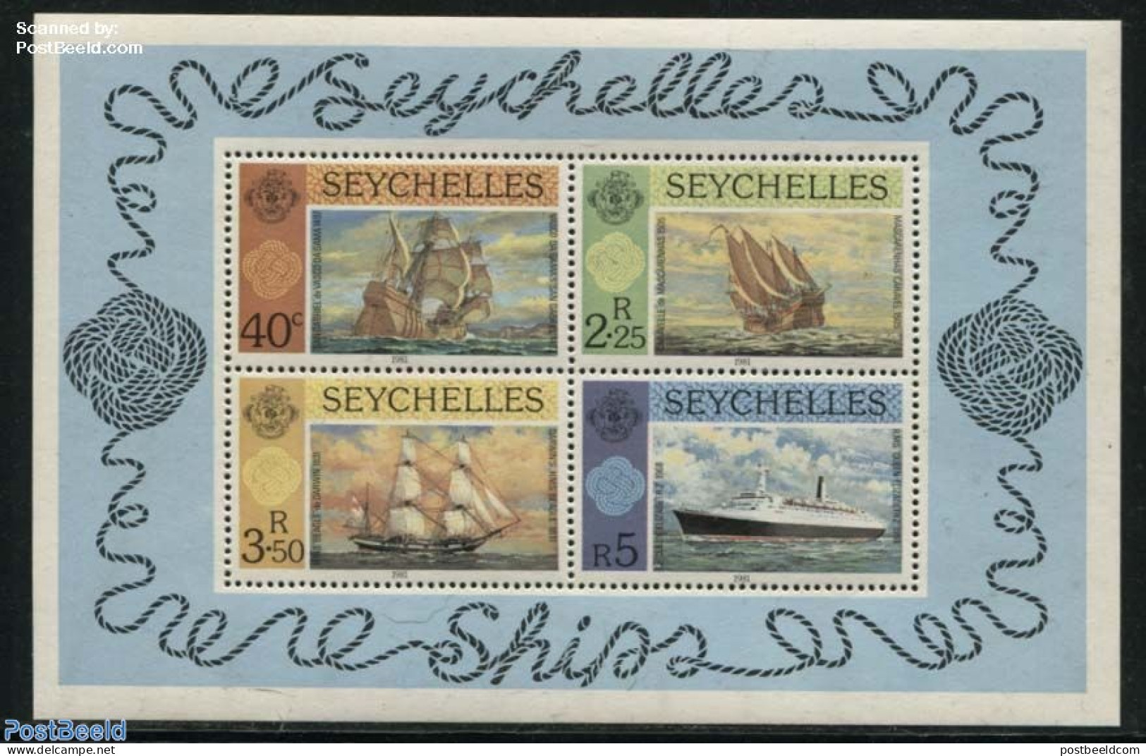 Seychelles 1981 Ships S/s, Mint NH, Transport - Ships And Boats - Barcos