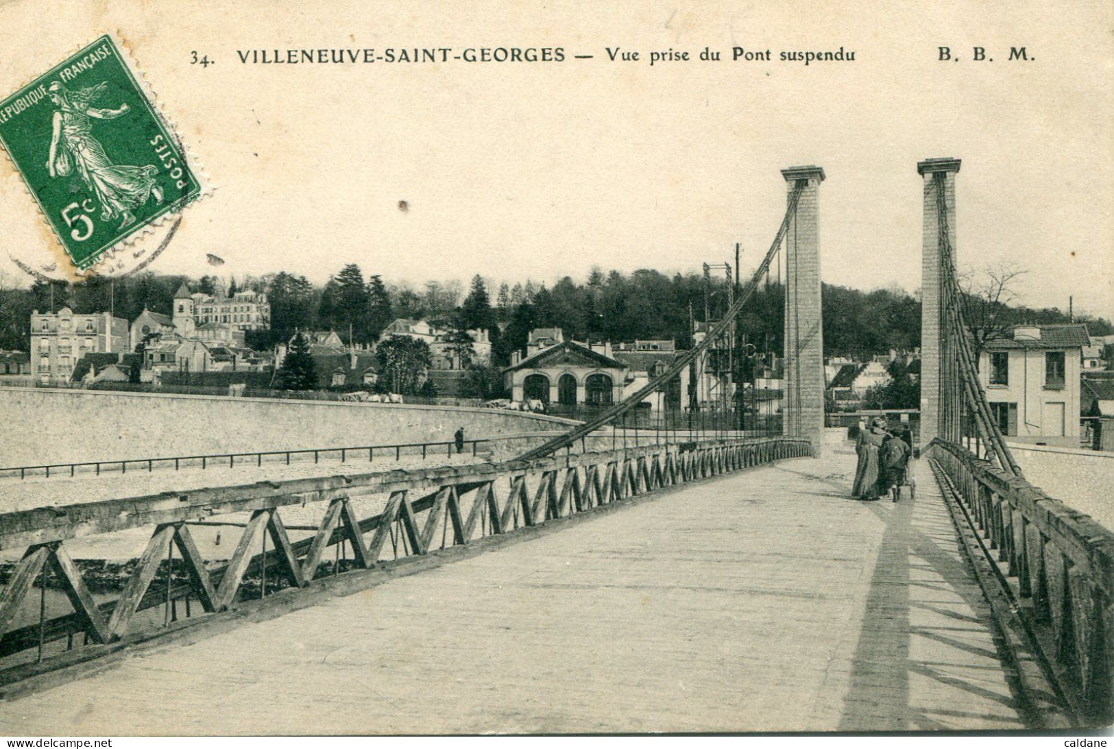- 94 -VAL De MARNE -  VILLENEUVE-SAINT-GEORGES -   Vue Prise Du Pont Suspendu - Villeneuve Saint Georges