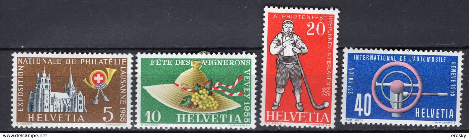 T3428 - SUISSE SWITZERLAND Yv N°558/61 * - Unused Stamps