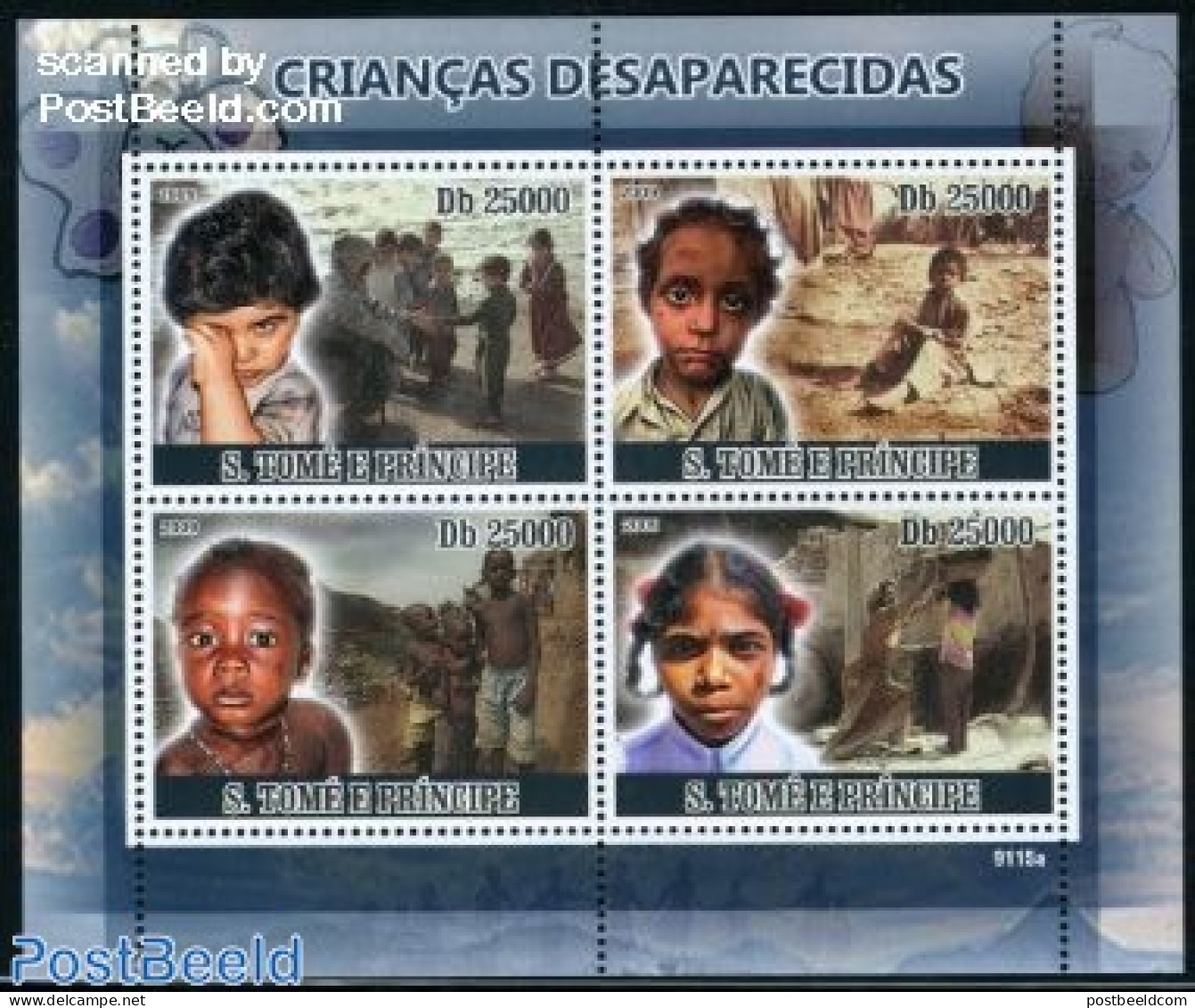 Sao Tome/Principe 2009 Desperate Children 4v M/s, Mint NH - São Tomé Und Príncipe
