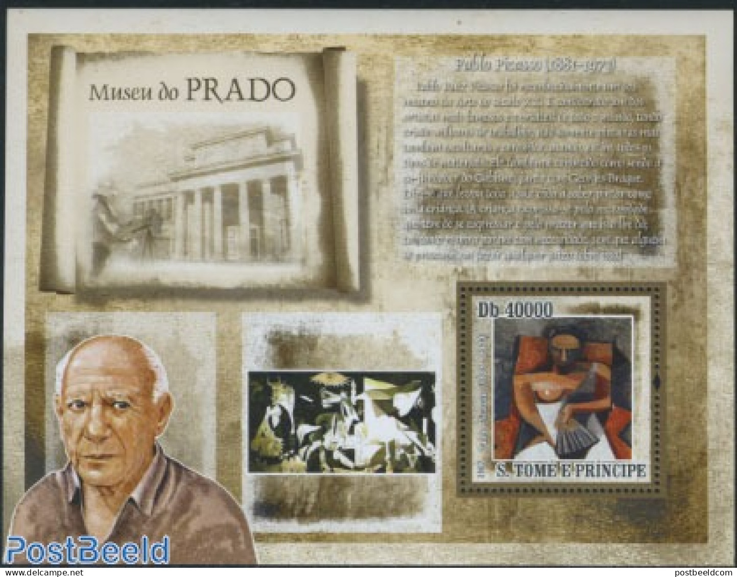 Sao Tome/Principe 2007 Pablo Picasso S/s, Mint NH, Art - Modern Art (1850-present) - Pablo Picasso - Paintings - Sao Tomé E Principe
