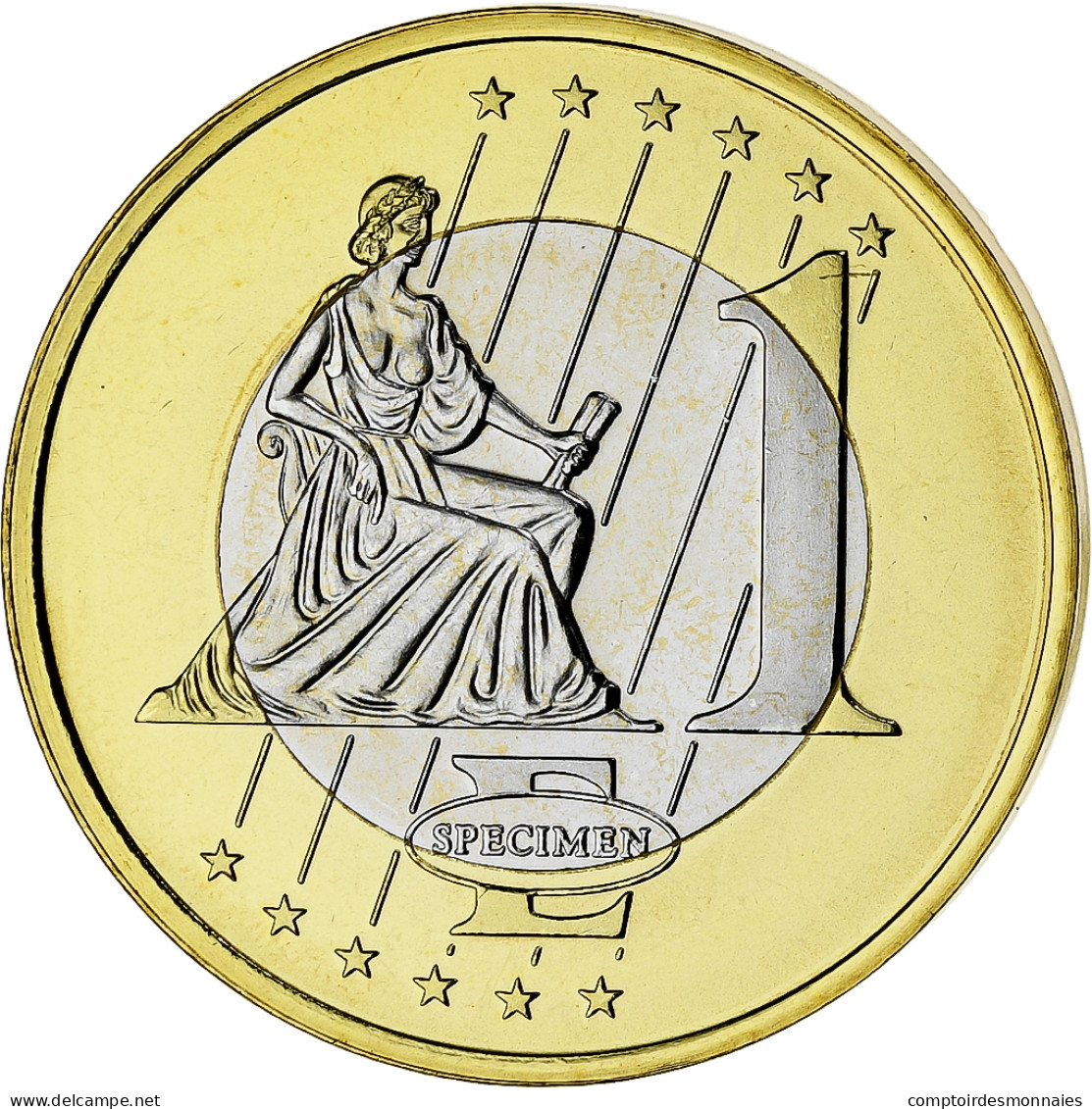 Grande-Bretagne, Euro, Fantasy Euro Patterns, Essai-Trial, 2002, Bimétallique - Privatentwürfe