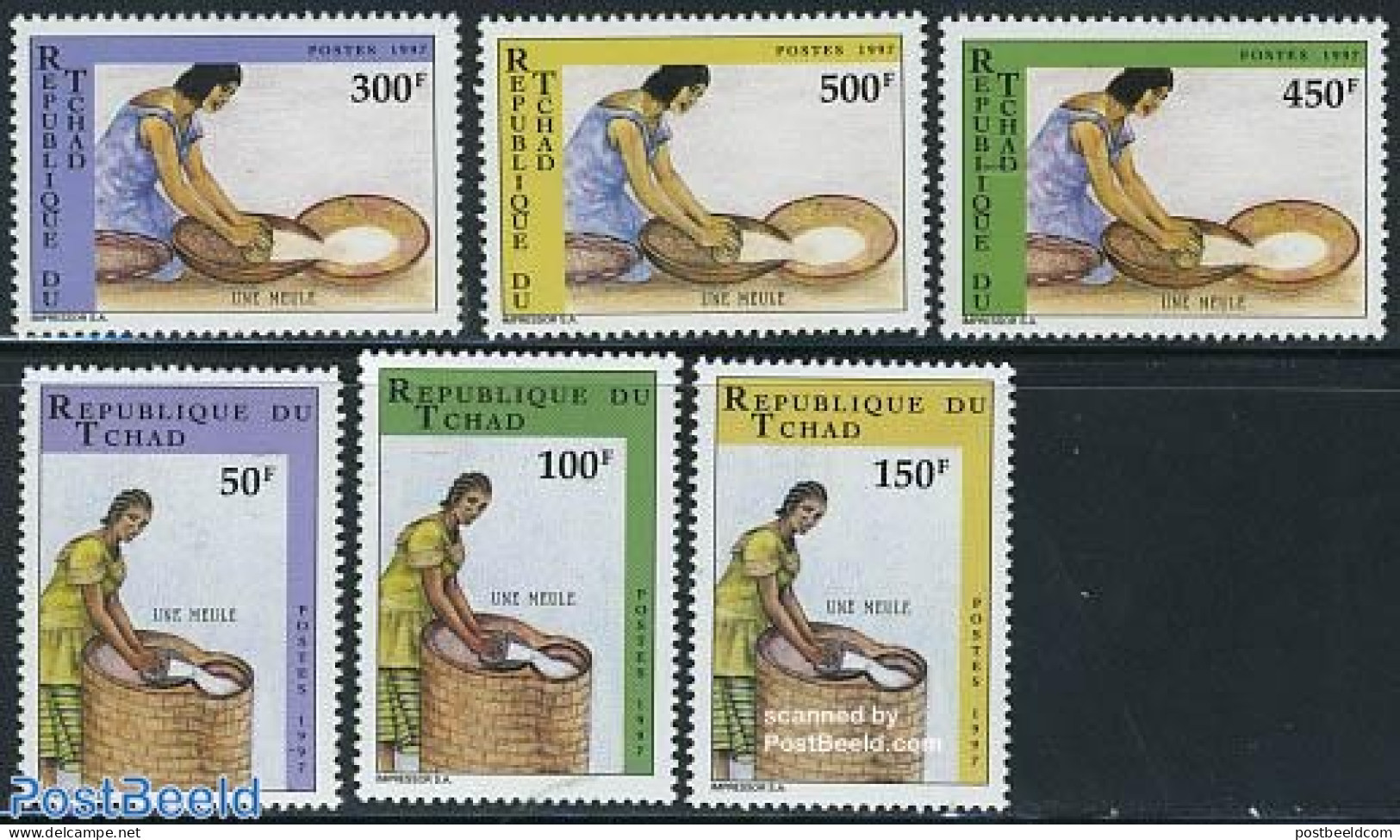 Chad 1997 Definitives 6v, Mint NH, Health - Food & Drink - Andere & Zonder Classificatie