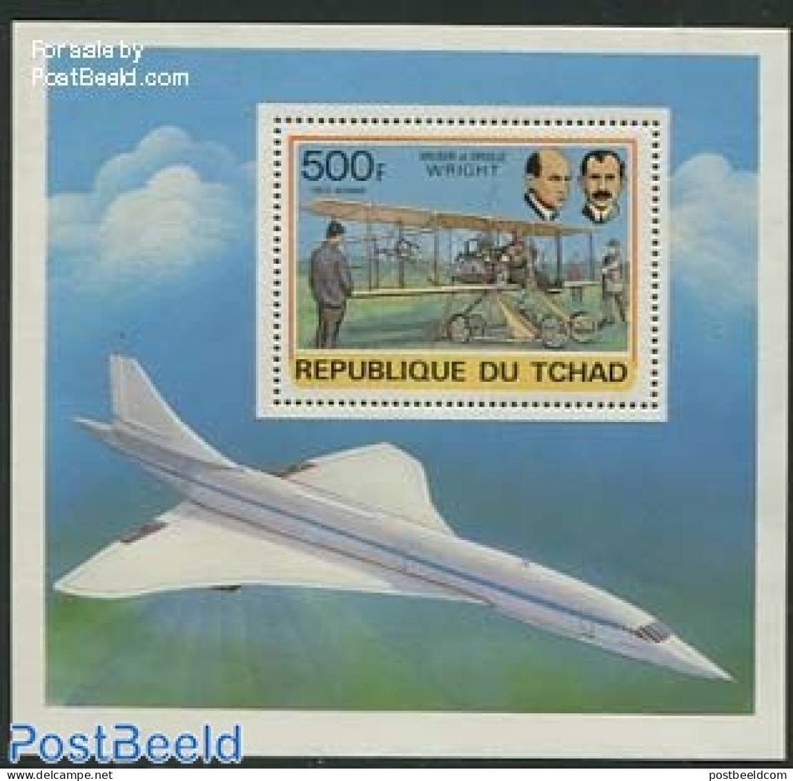 Chad 1978 Aviation History S/s, Mint NH, Transport - Aircraft & Aviation - Otros & Sin Clasificación